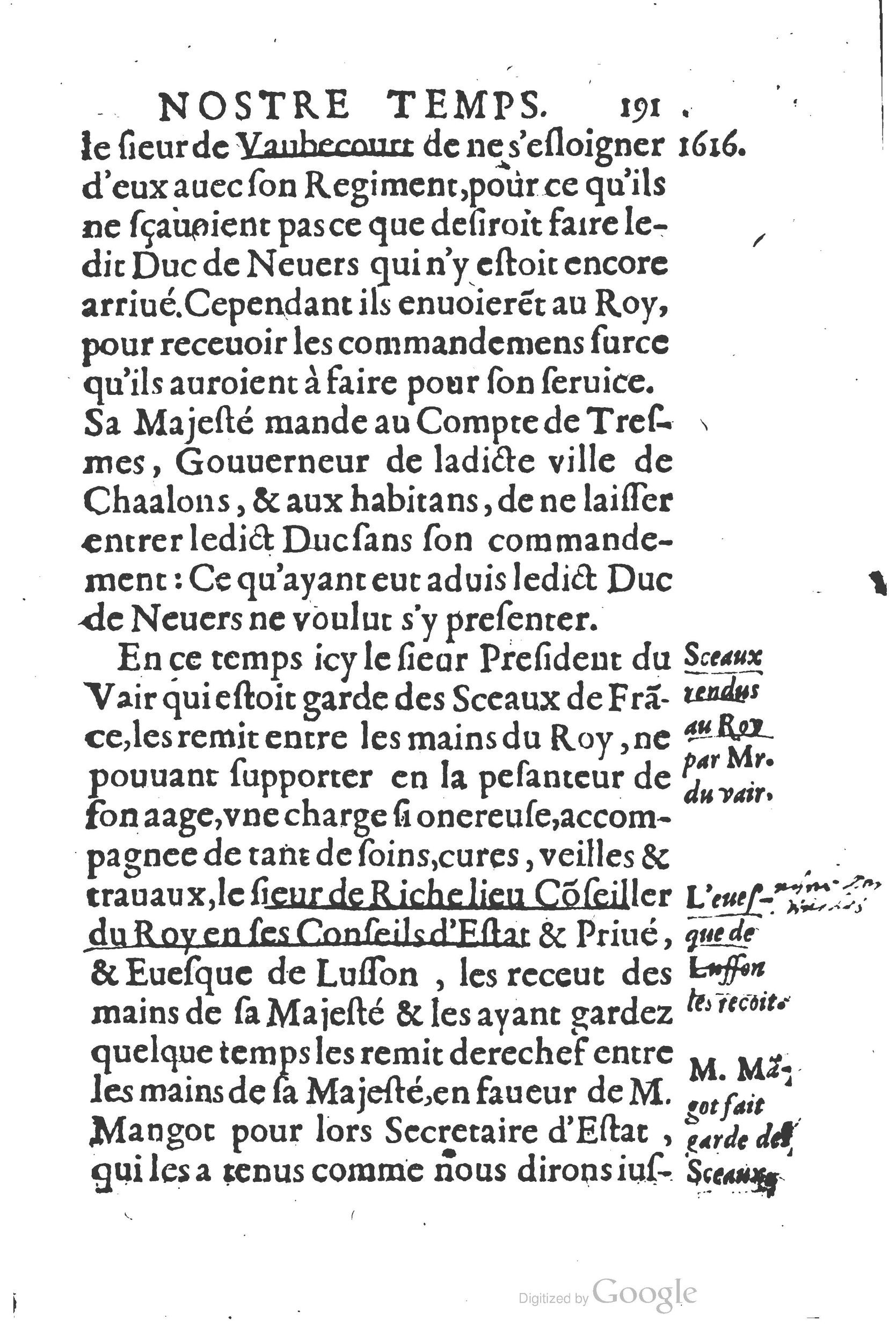 1626 - Joseph Bouillerot - Trésor de l’histoire générale de notre temps - BSB Munich