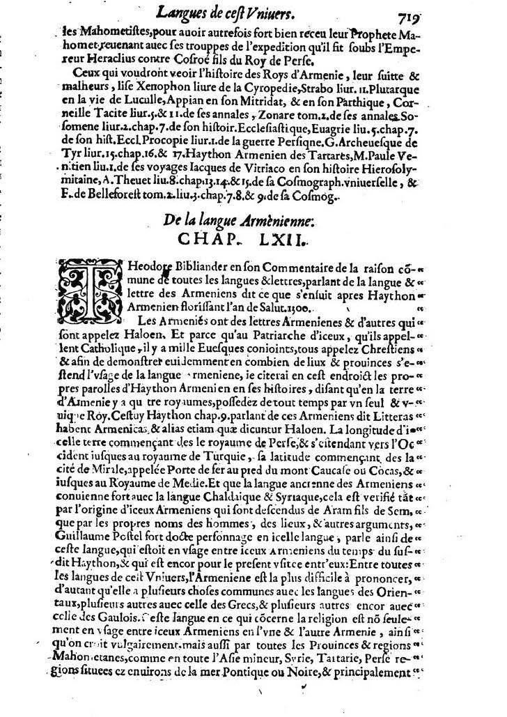 1613 - Matthieu Berjon - Trésor de l’histoire des langues de cet univers - BM Lyon