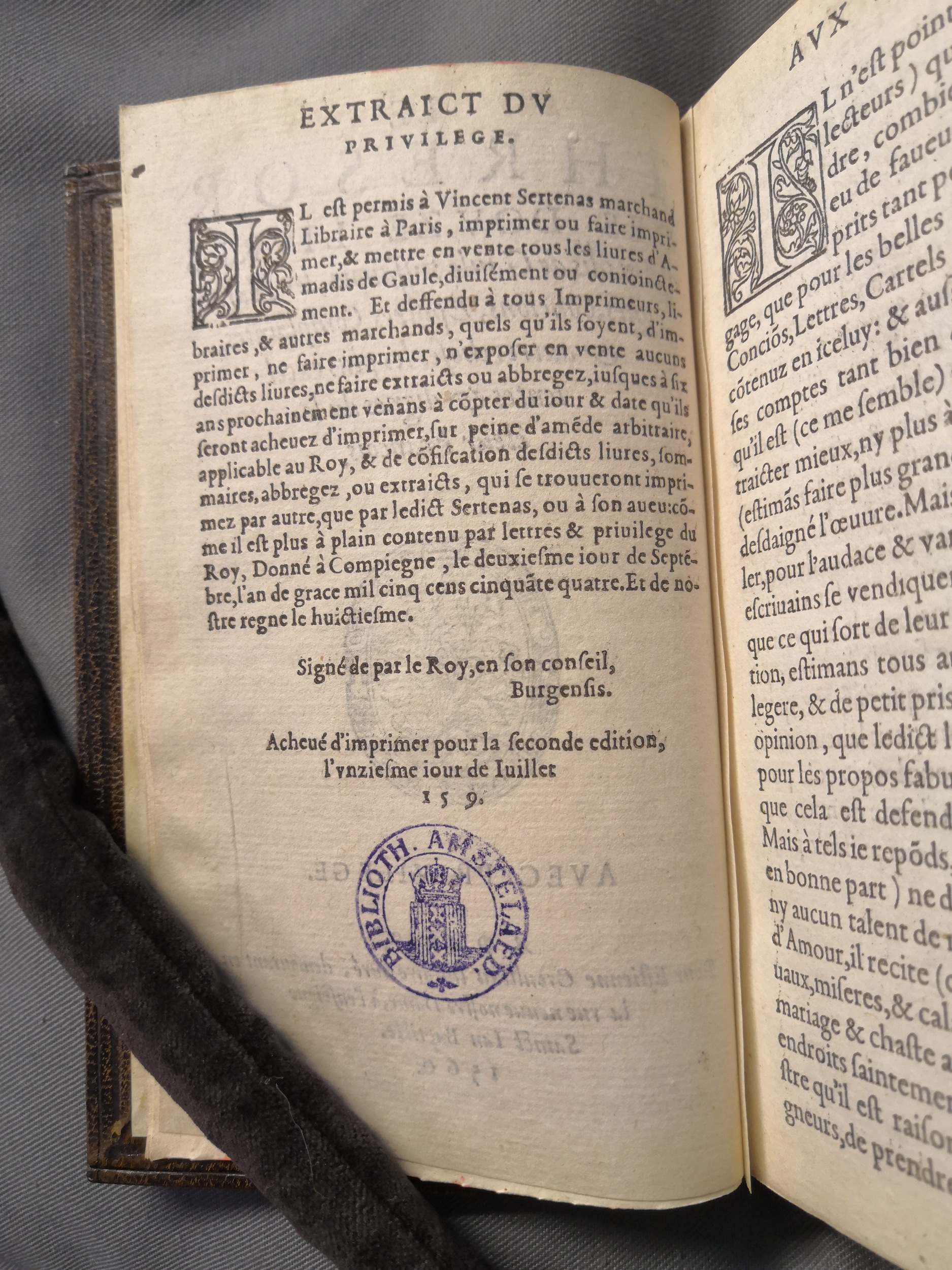 1560 - Étienne Groulleau - Trésor des Amadis - Amsterdam 1560 - Étienne Groulleau - Trésor des Amadis - Amsterdam
