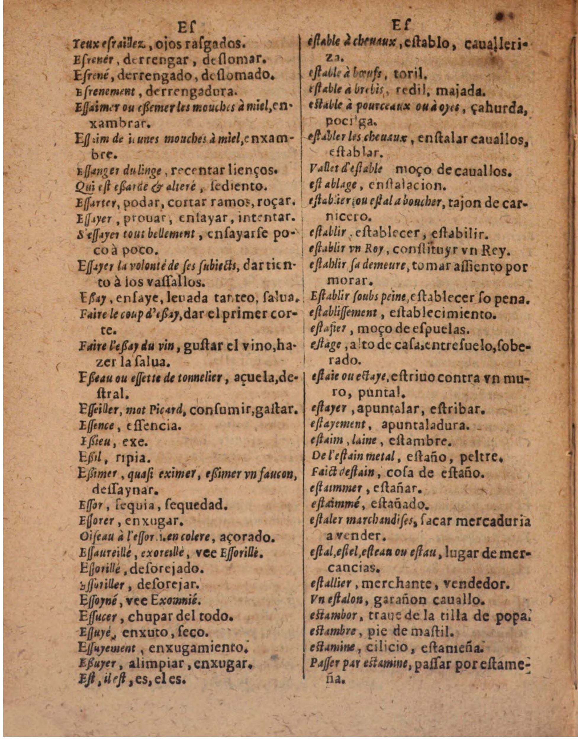 1624 - Hubert Antoine - Trésor des deux langues espagnole et française (Seconde partie) - BSB Munich