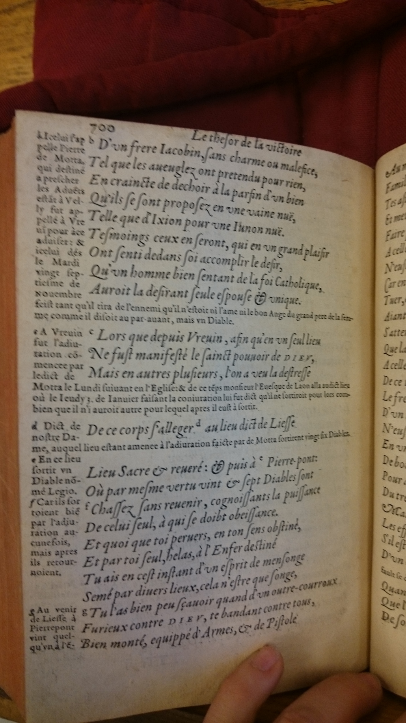1578 - Nicolas Chesneau - Trésor et entière histoire de la triomphante victoire du corps de Dieu sur l’esprit malin - BM Lyon