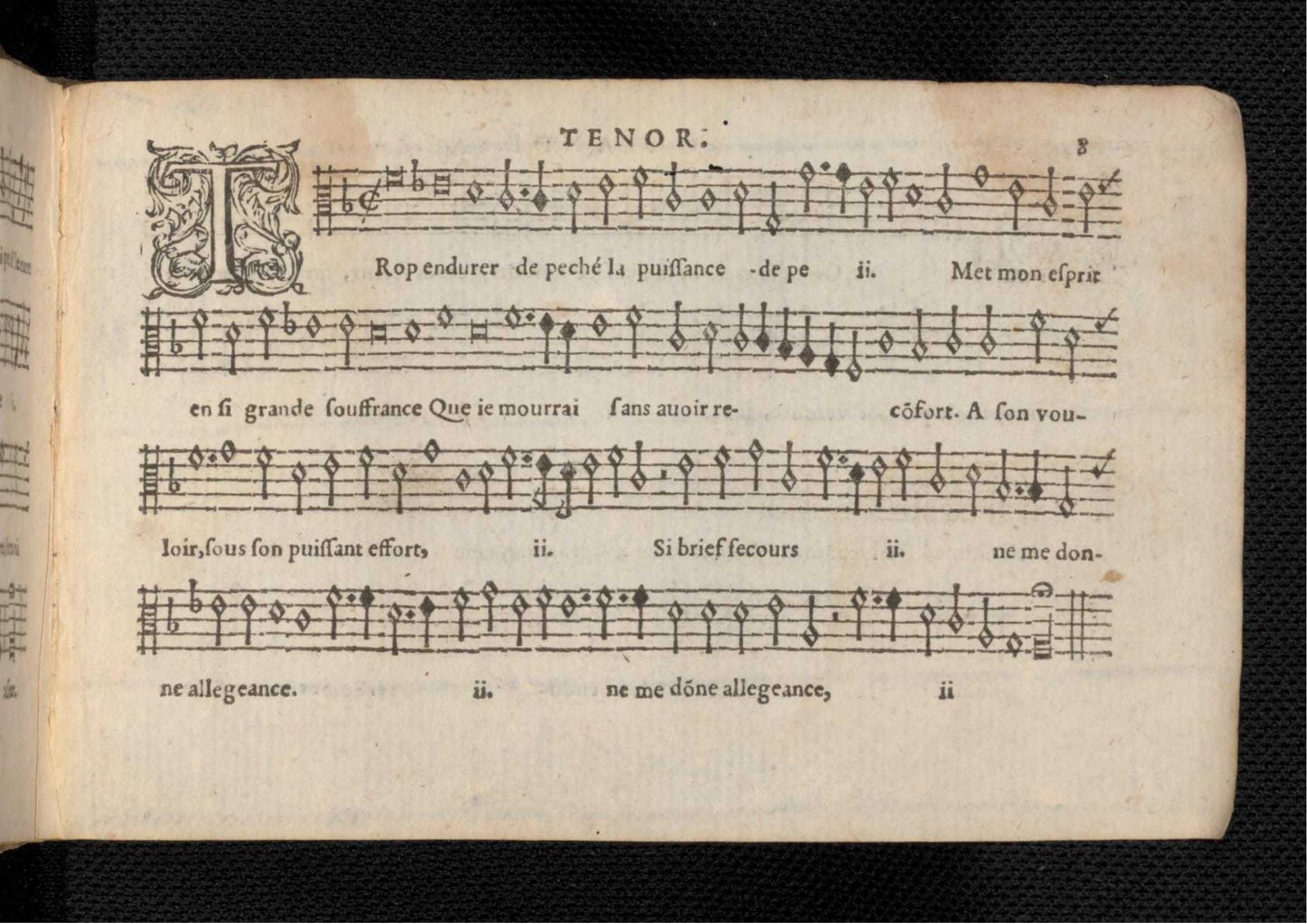 1576 - [Pierre de Saint-André] - Trésor de musique d’Orlande de Lassus Tenor - KBR Bruxelles