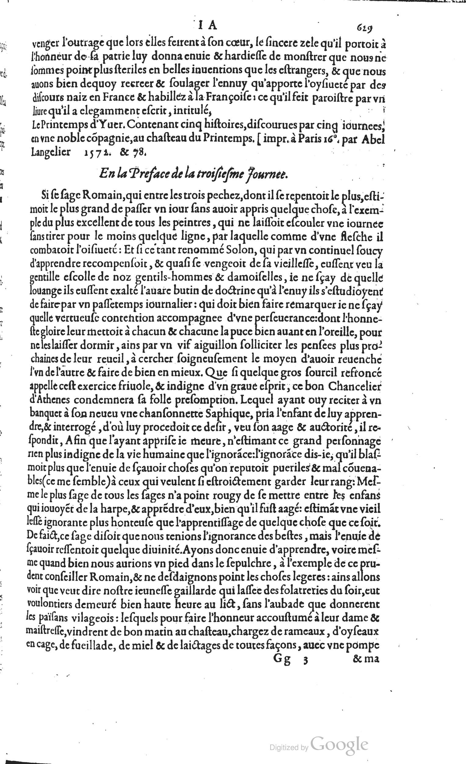1585 - Barthélemy Honorat - Bibliothèques françaises - BSB Munich