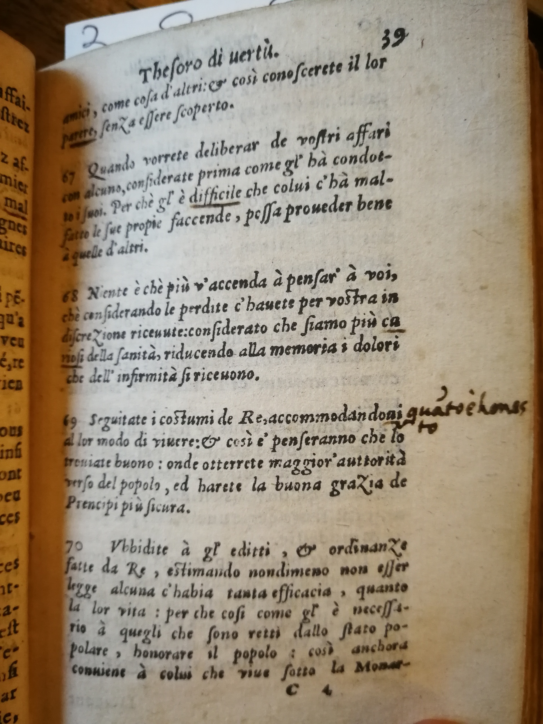 1576 - Benoît Rigaud - Trésor de vertu - BNC Florence 1576 - Benoît Rigaud - Trésor de vertu - BNC Florence