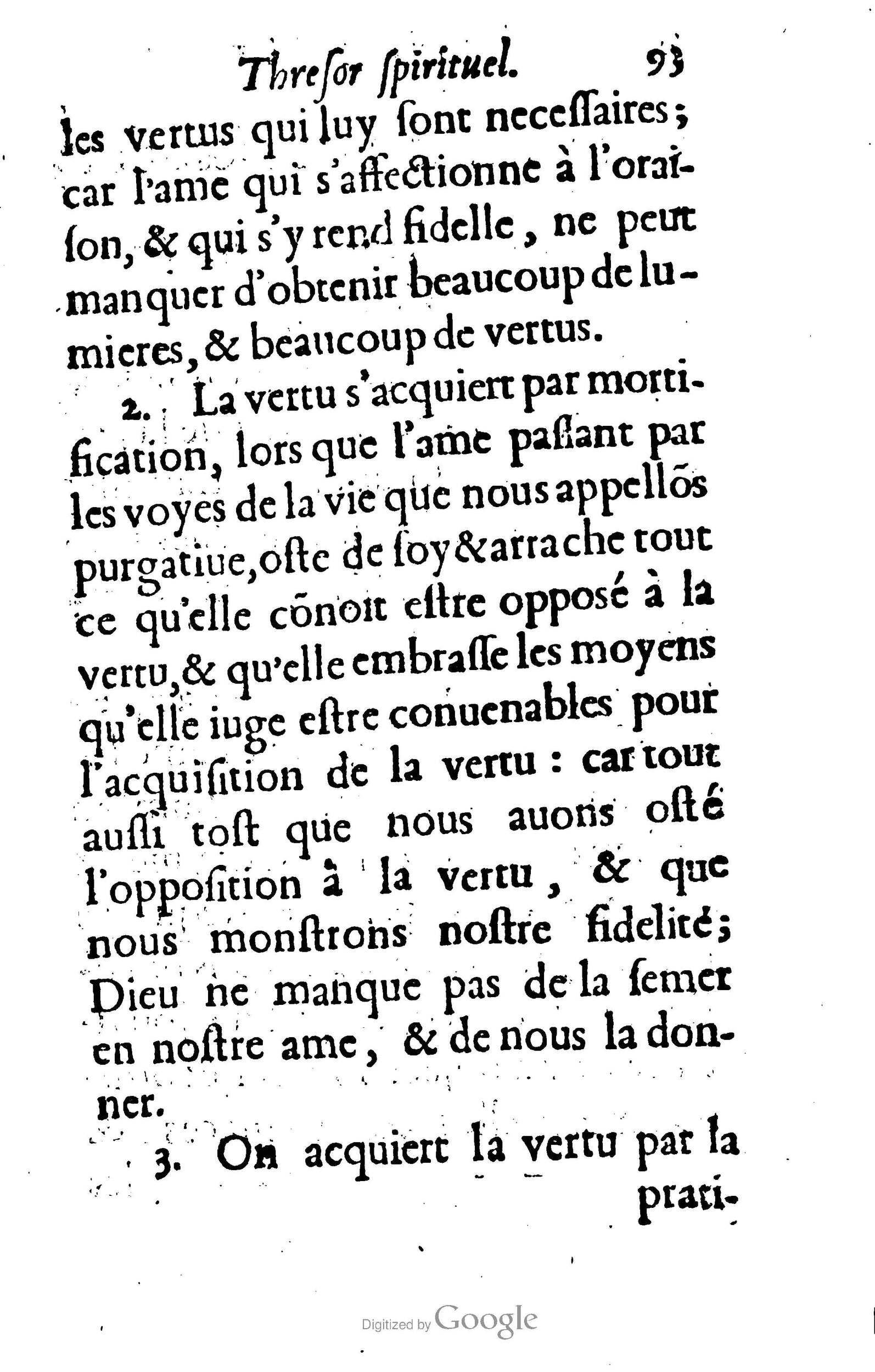 1633 - François Waudré - Trésor spirituel contenant les excellences du christianisme - BM Lyon