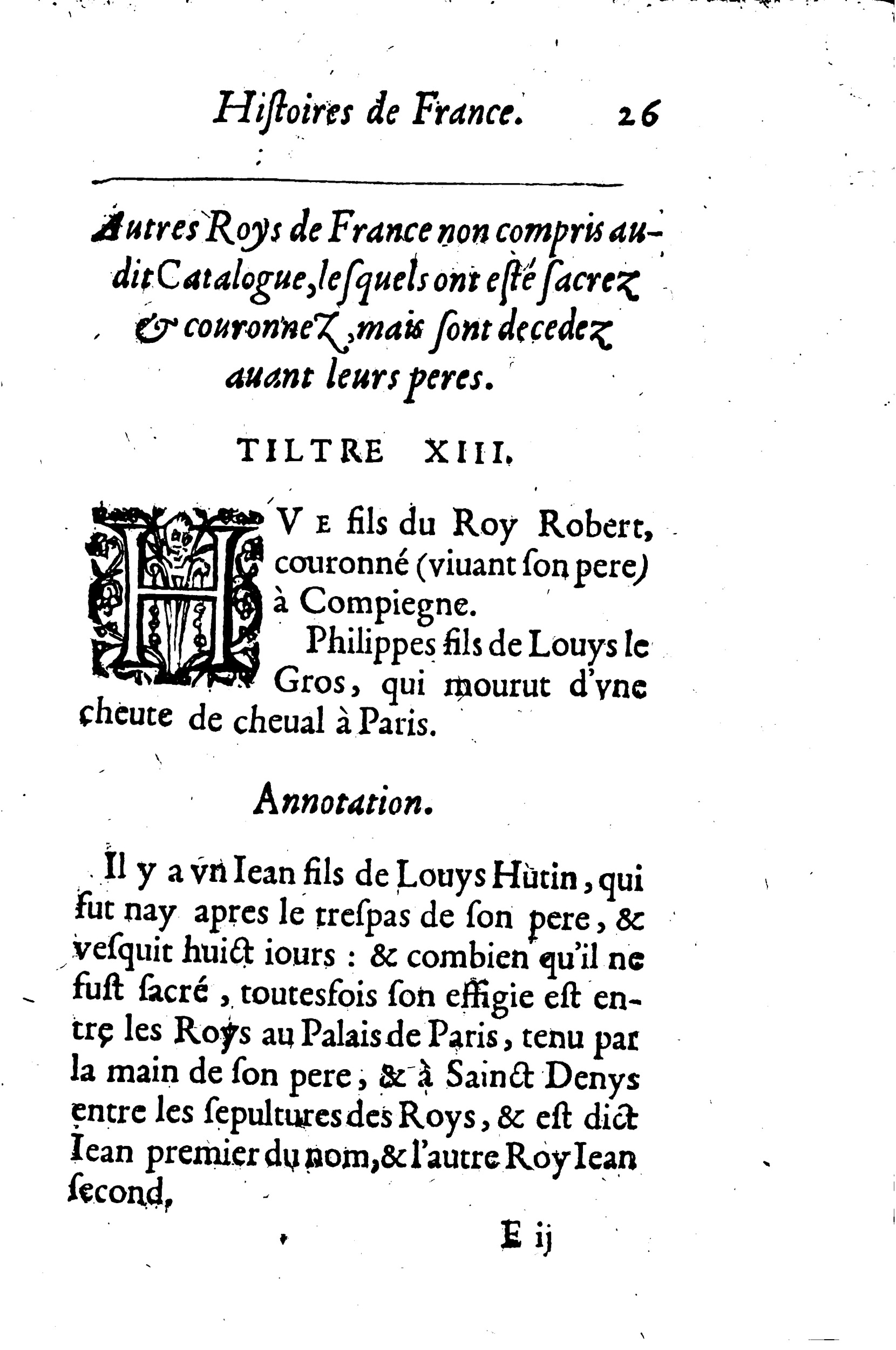 1633 - Jean Corrozet - Trésor des histoires de France - BM Lyon 1633 - Jean Corrozet - Trésor des histoires de France - BM Lyon