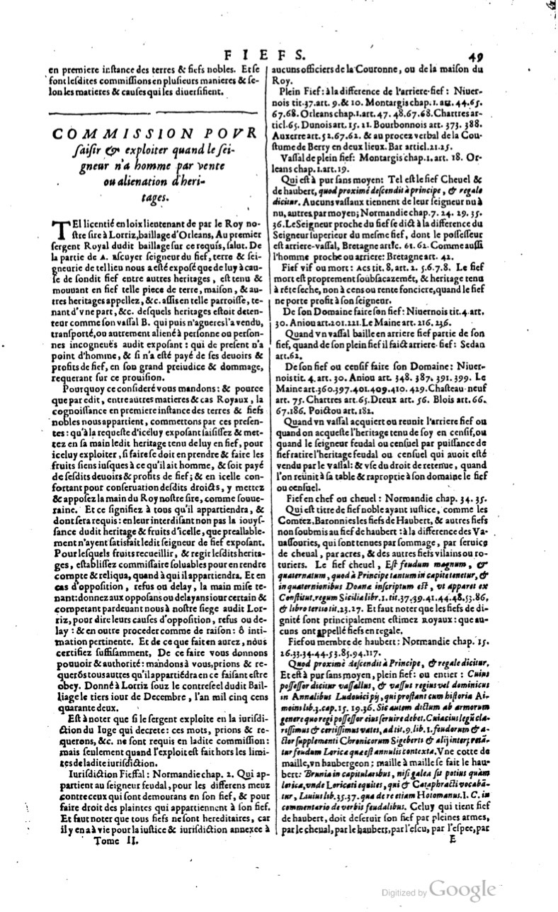 1629 - Veuve Nicolas Buon - Trésor du droit français (21754 T. 2) - BM Lyon