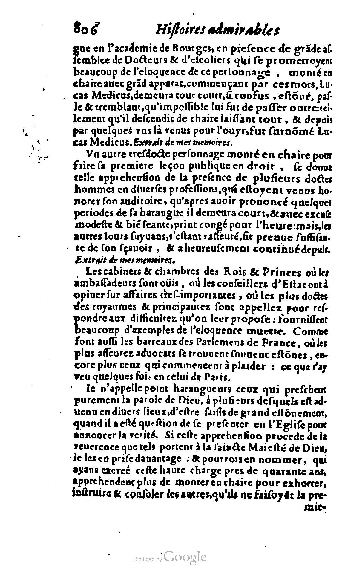 1620 - Samuel Crespin - Trésor d’histoires admirables et mémorables - BCU Lausanne