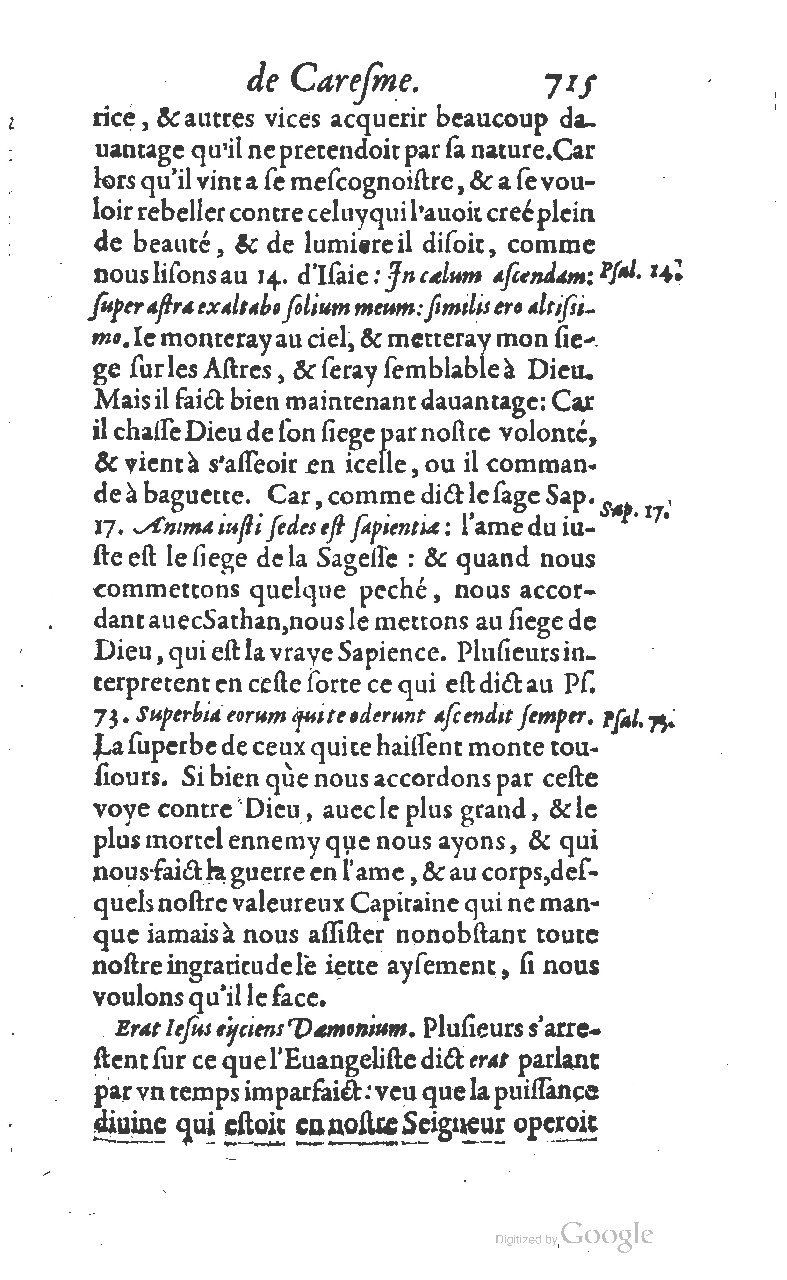 1607 - Nicolas Du Fossé - Trésor quadragésimal - T 01 - BM Lyon