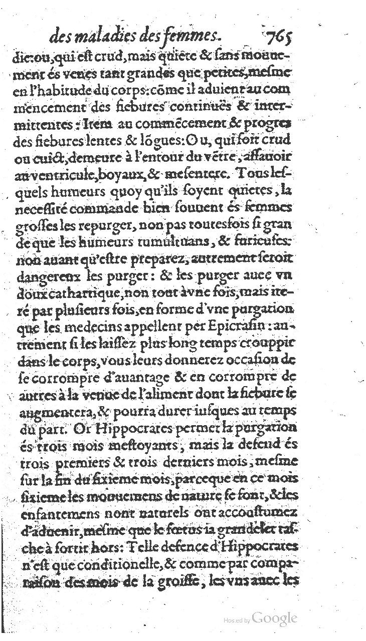 1585 - Jacques du Puis - Trésor des remèdes secrets pour les maladies des femmes - BnF