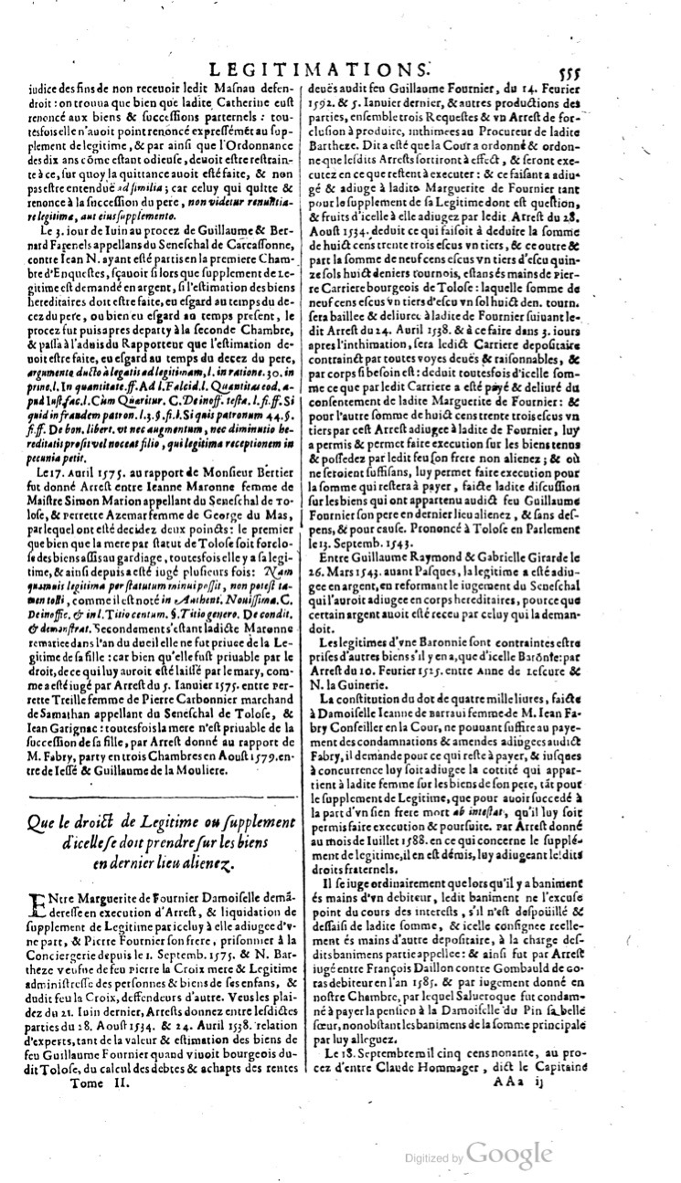 1629 - Veuve Nicolas Buon - Trésor du droit français (21754 T. 2) - BM Lyon