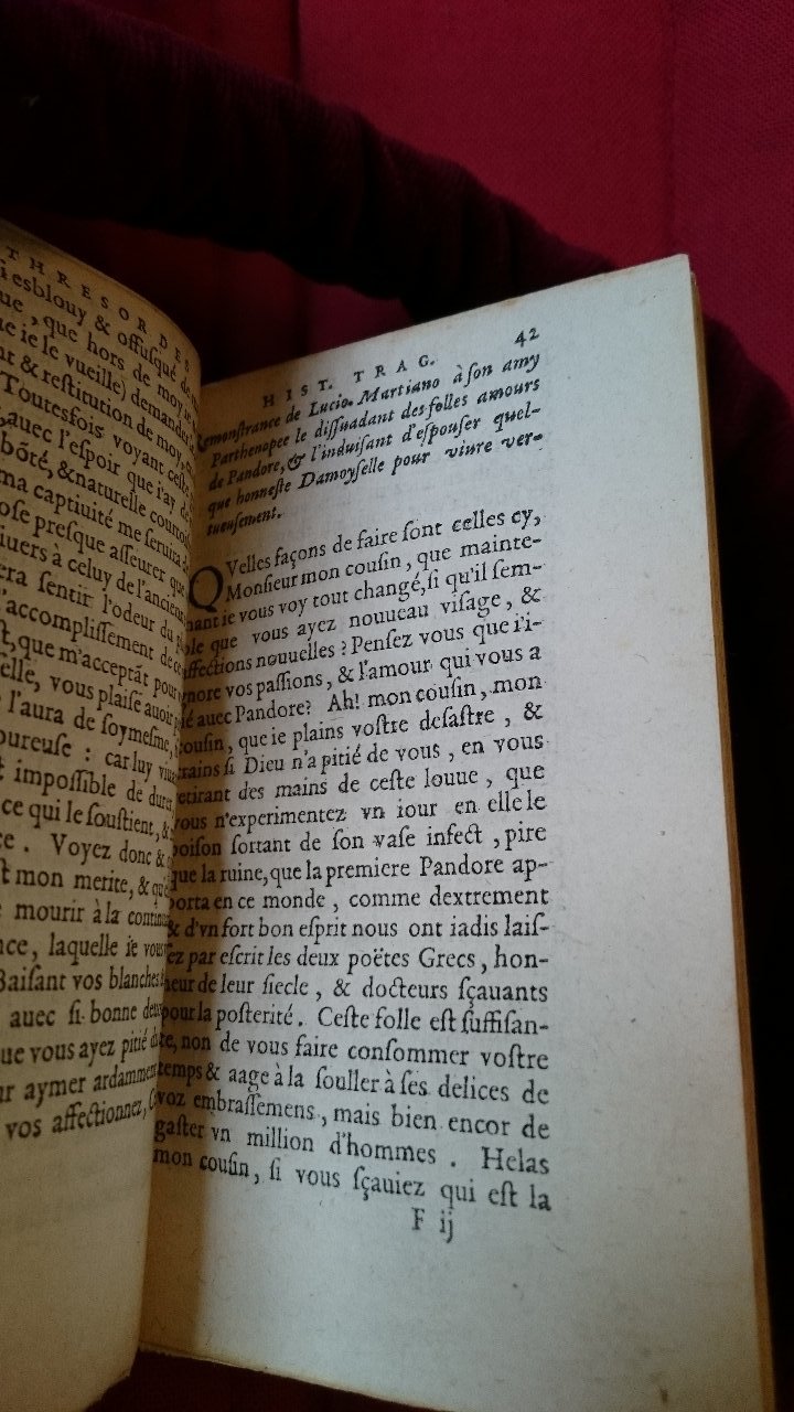 1581 - Pierre Le Voirier et Gervais Mallot - Trésor des histoires tragiques - BnF Richelieu