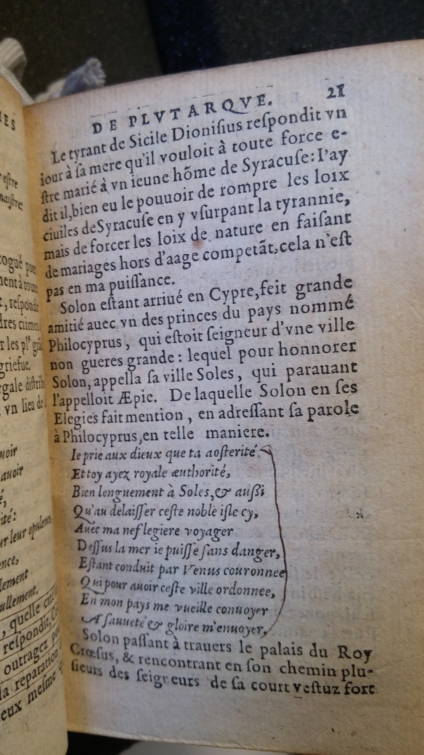 1577 - Claude Micard - Trésor des vies de Plutarque - Saint-Gallen