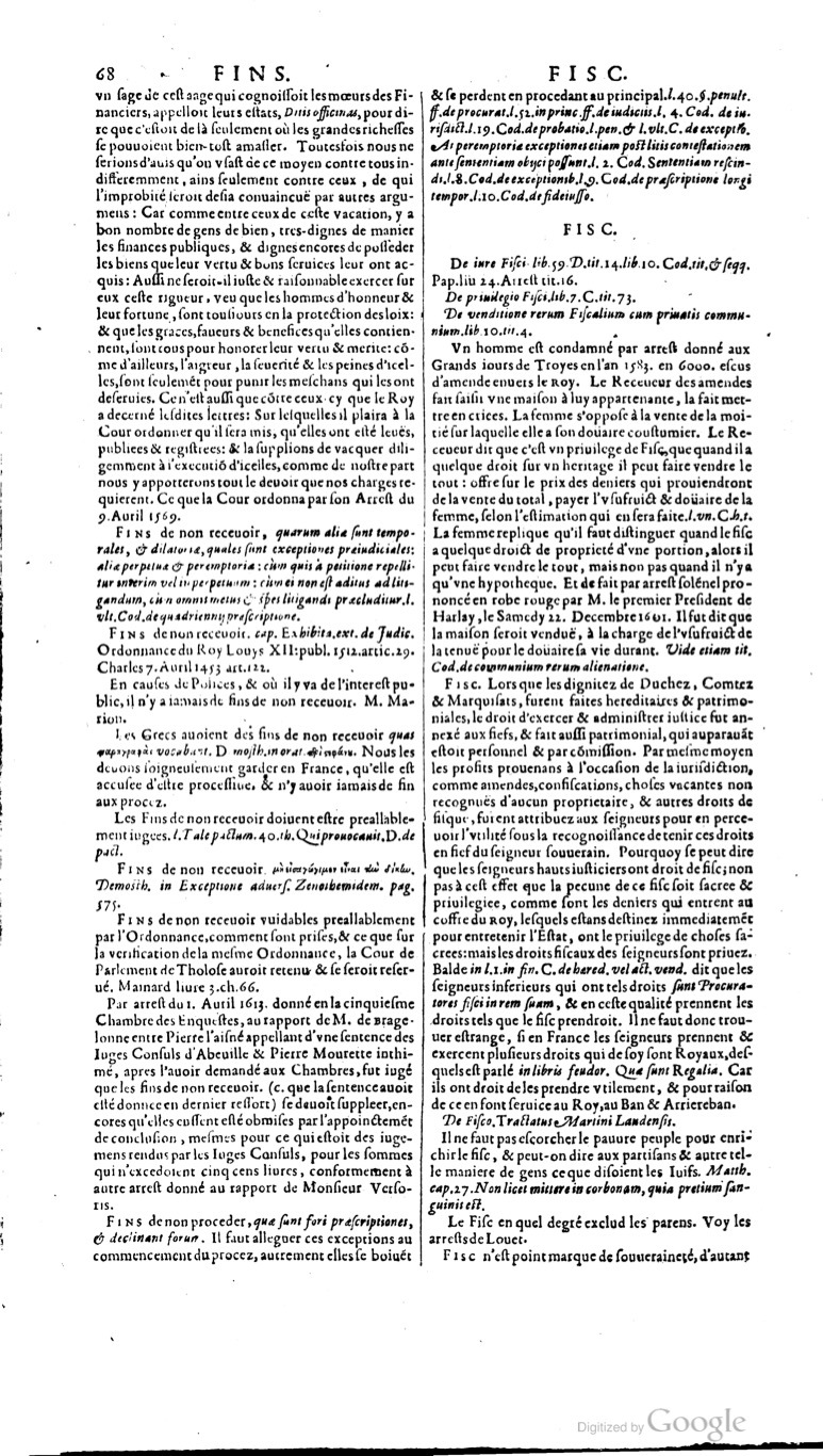 1629 - Veuve Nicolas Buon - Trésor du droit français (29620 T. 2) - BM Lyon