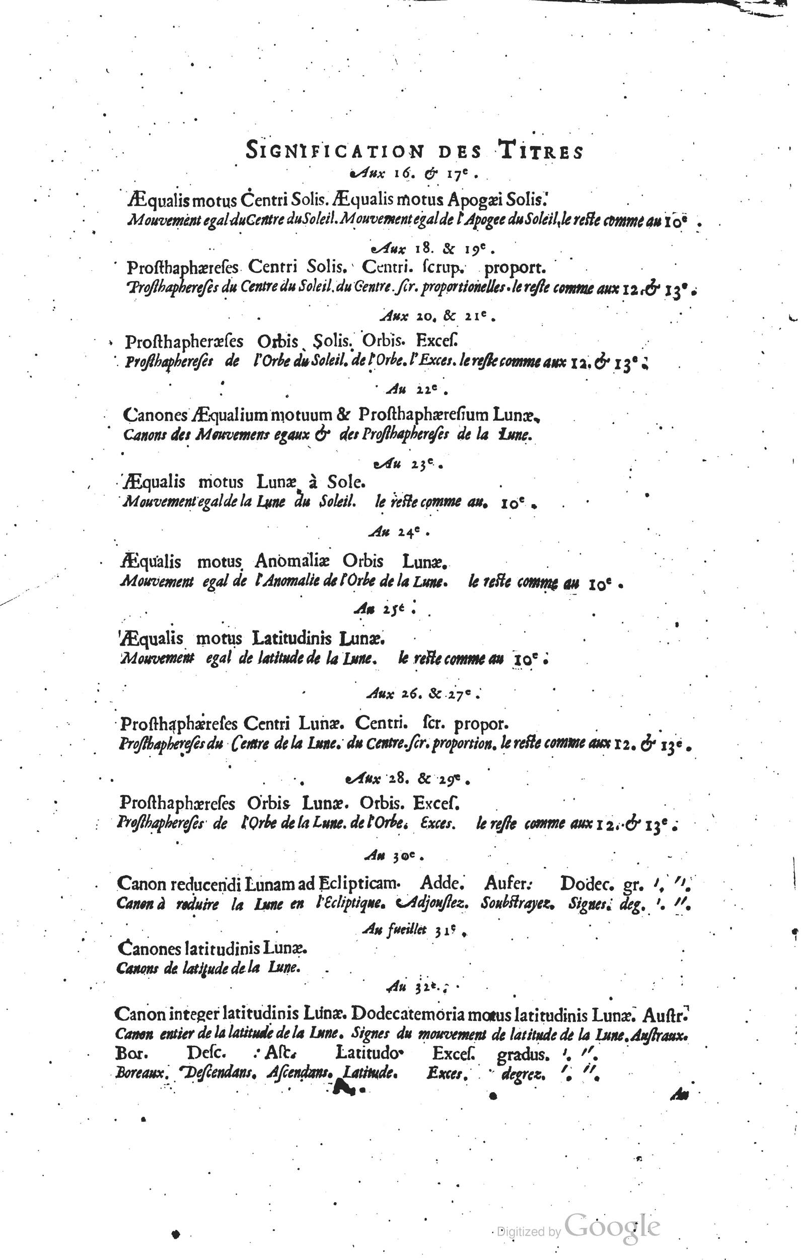 1634 - Zacharie Roman - Les Tables perpétuelles - Universiteit Leiden