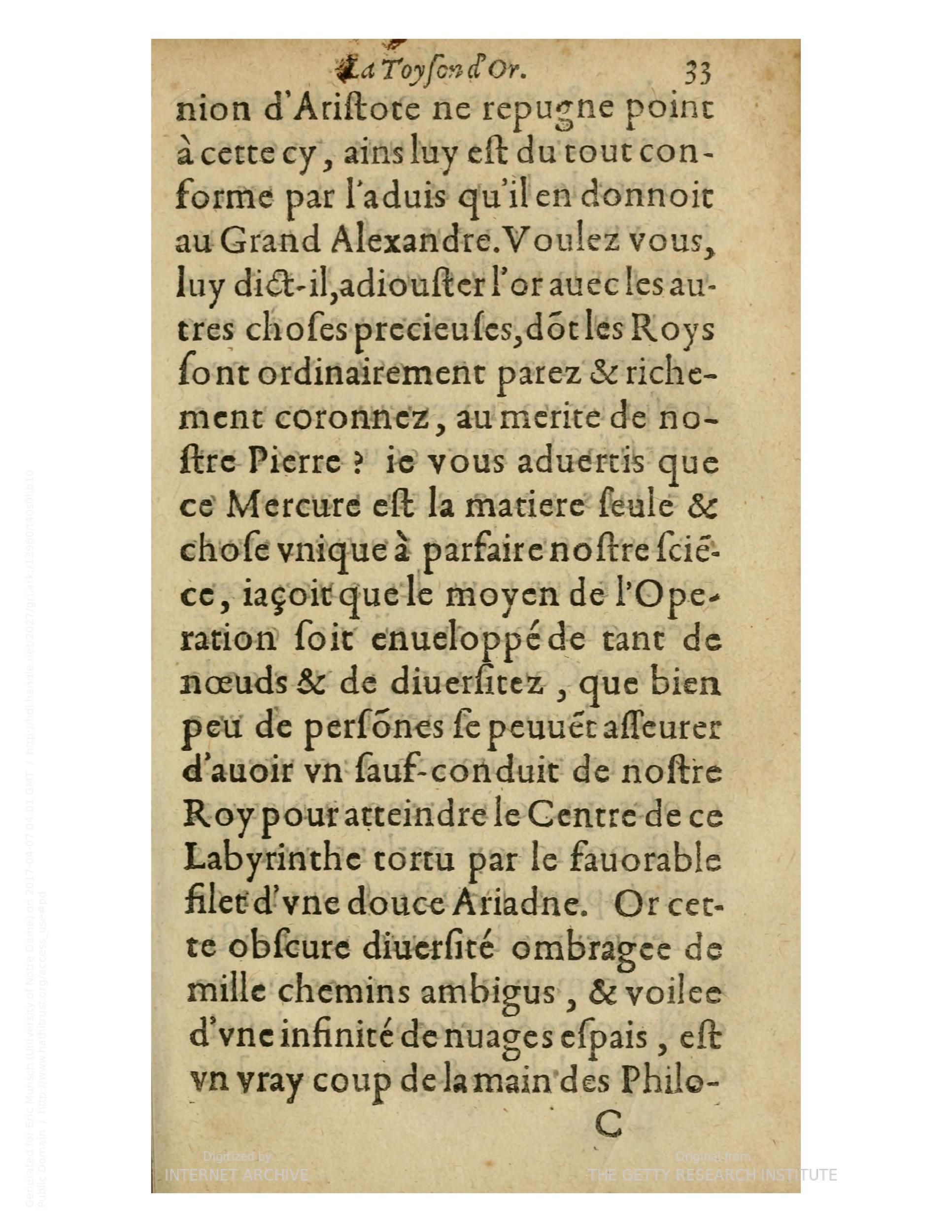 1612 - Charles Sevestre - Toison d’or ou la fleur des trésors - Getty Research Institute