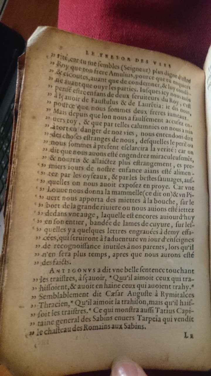 1568 - Willem Silvius - Trésor des vies de Plutarque - BnF