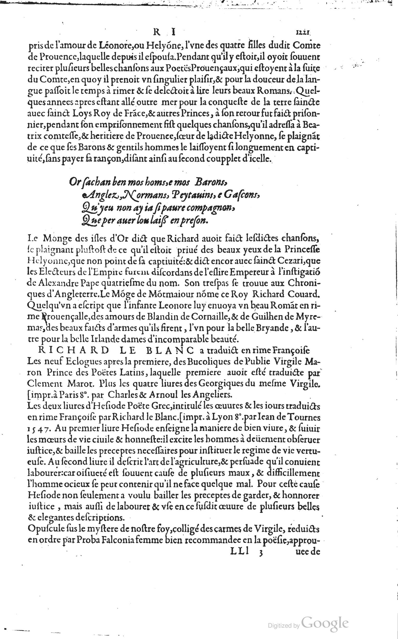 1585 - Barthélemy Honorat - Bibliothèques françaises - BSB Munich