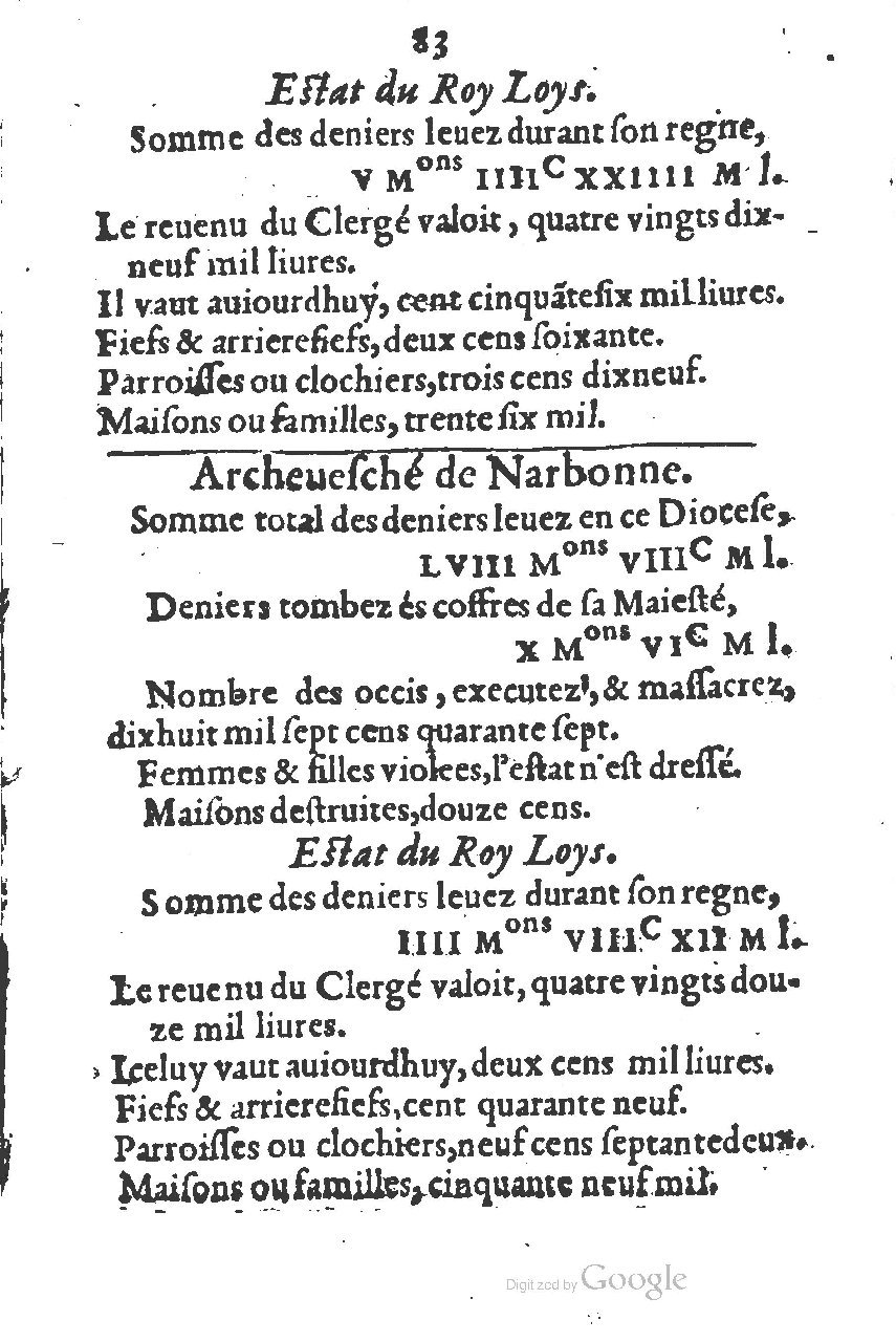 1581 - s.n. - Secret des trésors de France (Livre II) - BSB Munich