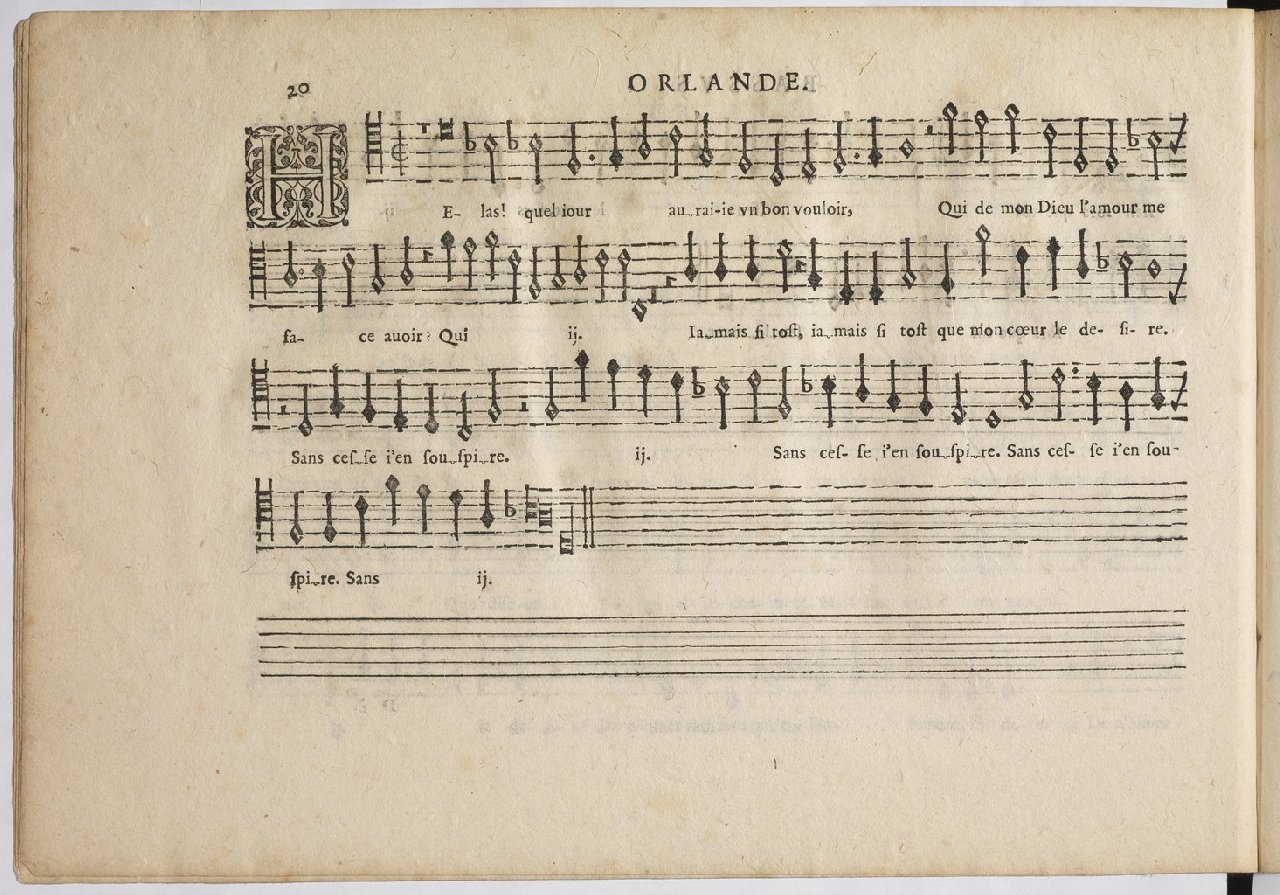 1594 - Paul Marceau - Trésor de musique d&#039;Orlande de Lassus, Superius, Bassus, Tenor, Quinta pars - BnF