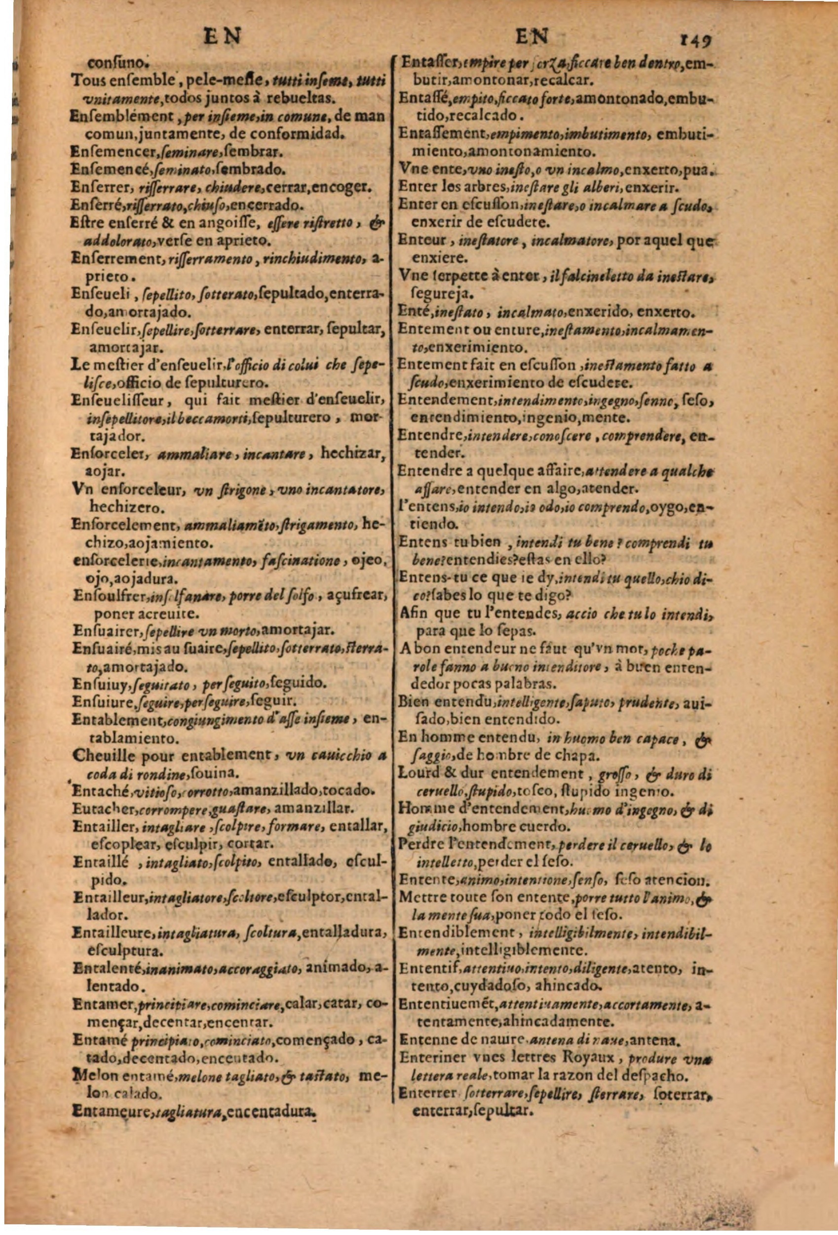 1616 - Pierre de la Rovière - Trésor des trois langues (Seconde partie) - BSB Munich