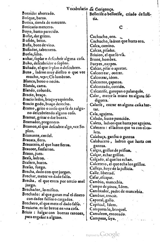 1621 - Adrian Tiffaine - Trésor des deux langues espagnole et française - BM Lyon