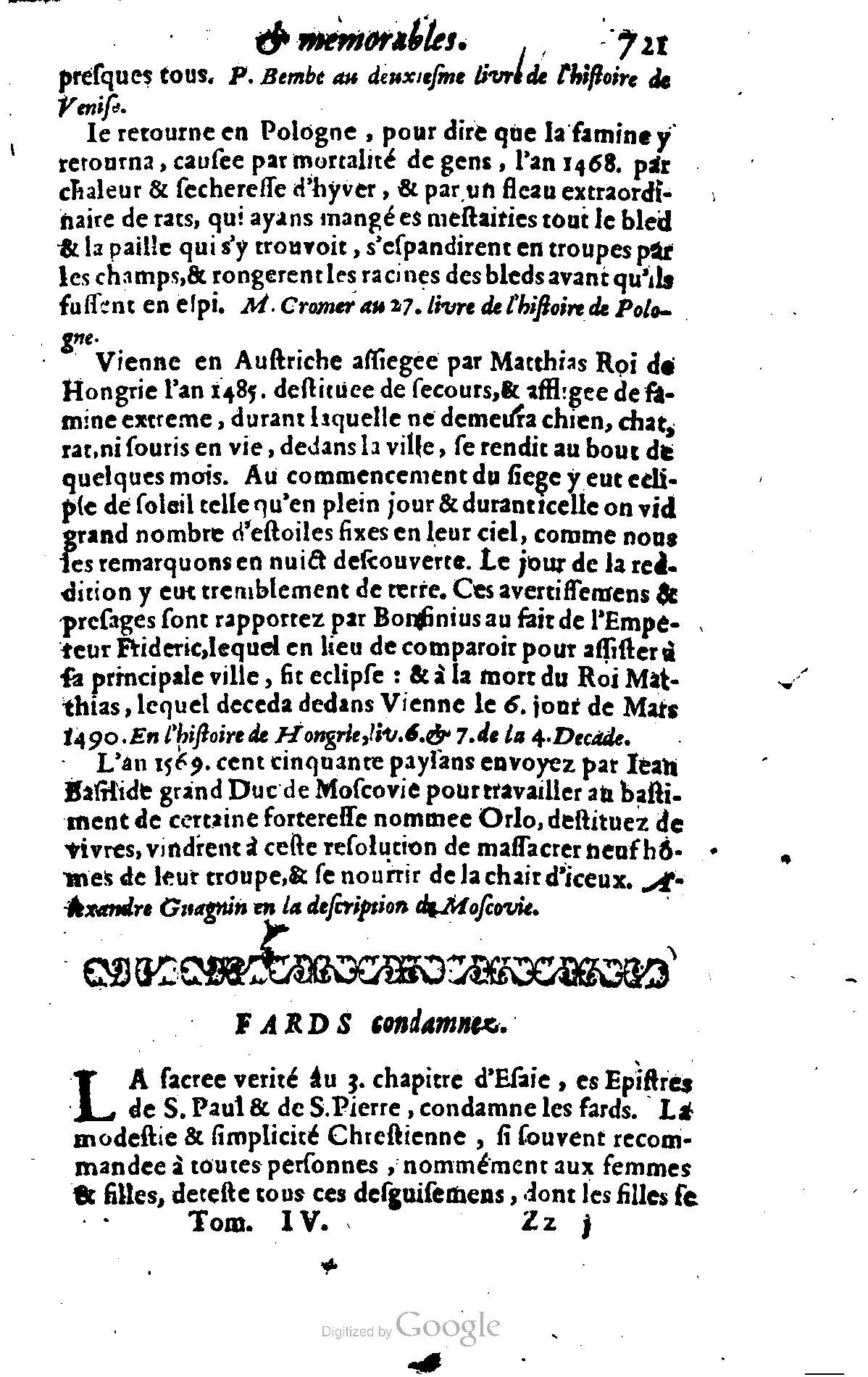 1628 - Jacques Crespin - Trésor d’histoires admirables et mémorables - BSB Munich