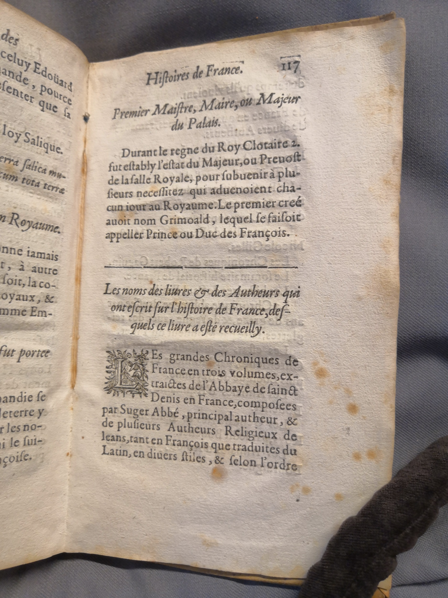 1614 - Jean Corrozet - Trésor des histoires de France - Amsterdam 1614 - Jean Corrozet - Trésor des histoires de France - Amsterdam