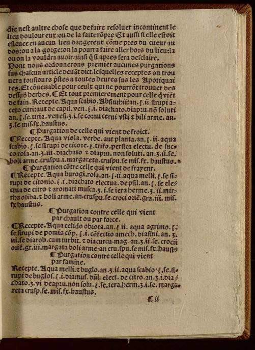 1532 - Jean Bignon - Trésor du remède préservatif et guérison de la peste - Séville Capitular y Colombina