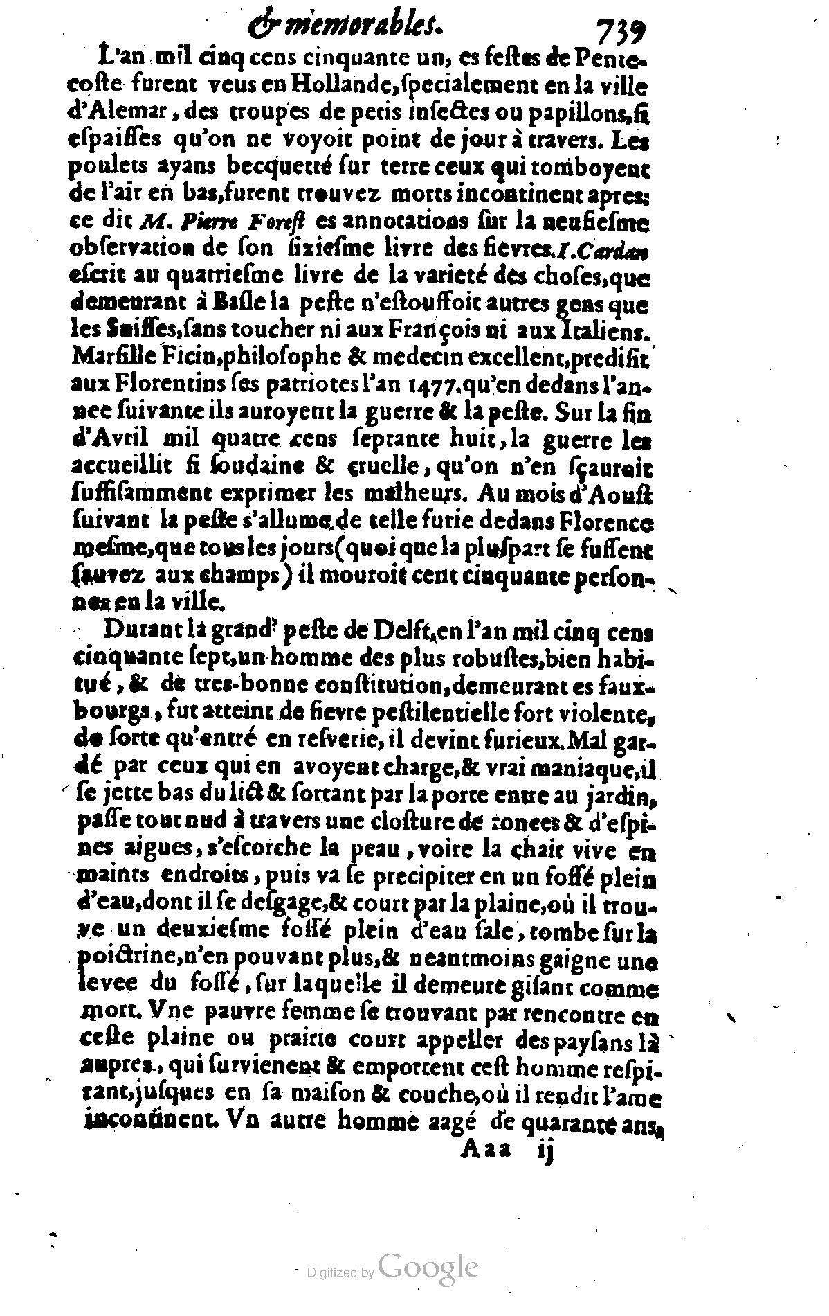 1628 - Jacques Crespin - Trésor d’histoires admirables et mémorables - BSB Munich