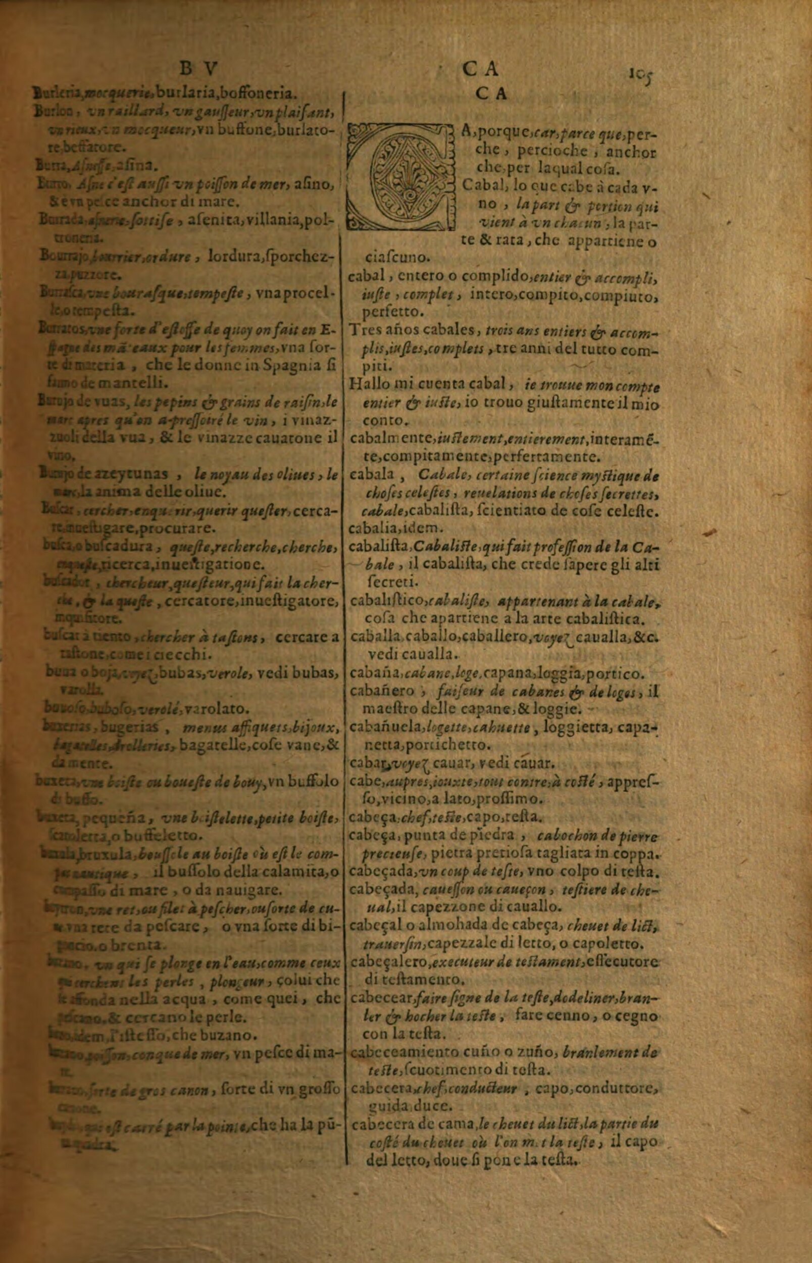 1617 - Samuel Crespin - Trésor des trois langues espagnole, française et italienne (Première partie) - Regensburg