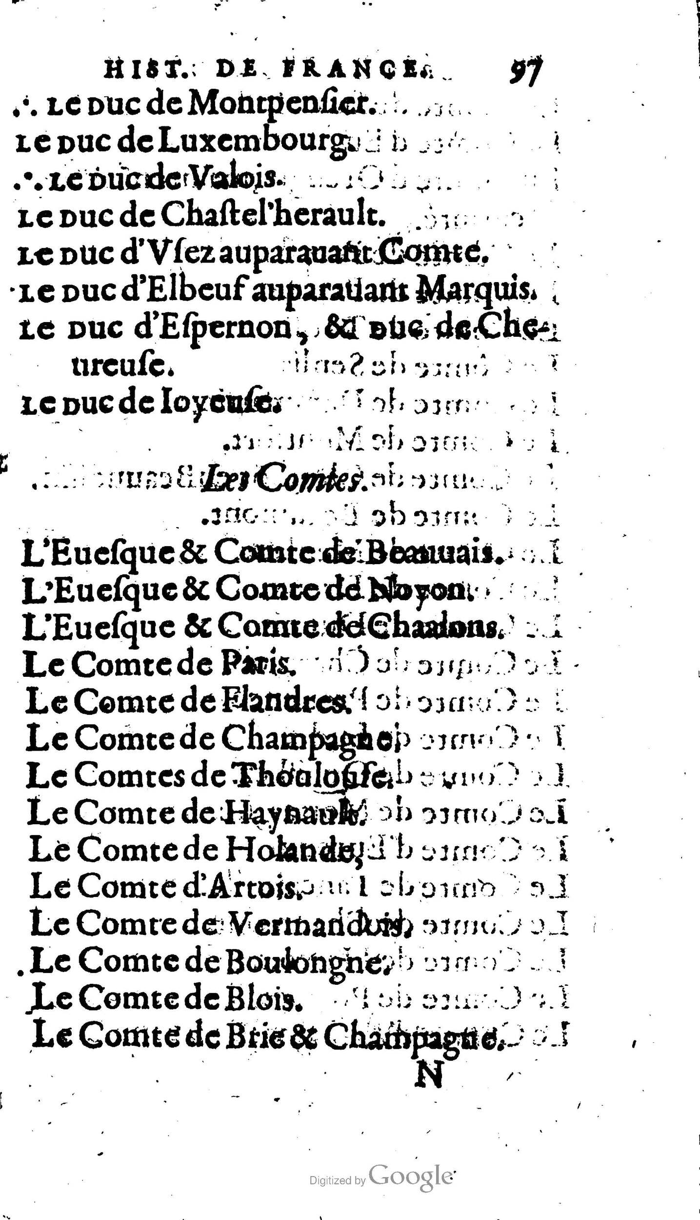 1604 - Galiot Corrozet - Trésor des histoires de France - BnF Arsenal
