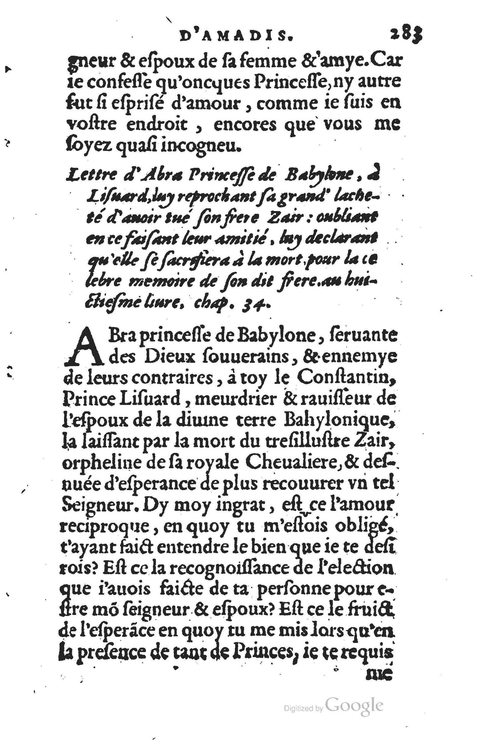 1560 - Jean d’Ogerolles et Gabriel Cotier Lyon - Trésor des Amadis - BSB Munich