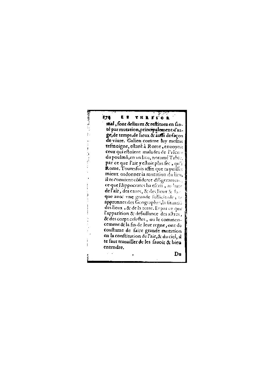1578 - Benoît Rigaud - Trésor de médecine tant théorique que pratique - BnF