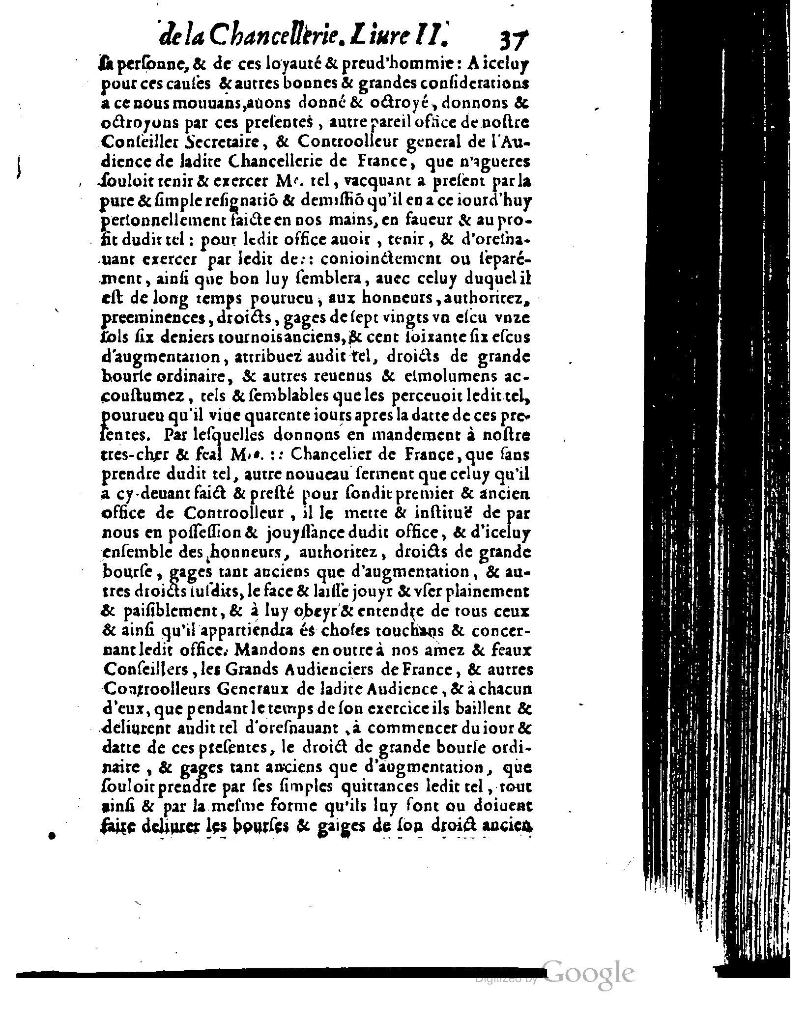 1614 - Jean Richer - Trésor du nouveau style et protocole de la chancellerie de France - BSB Munich