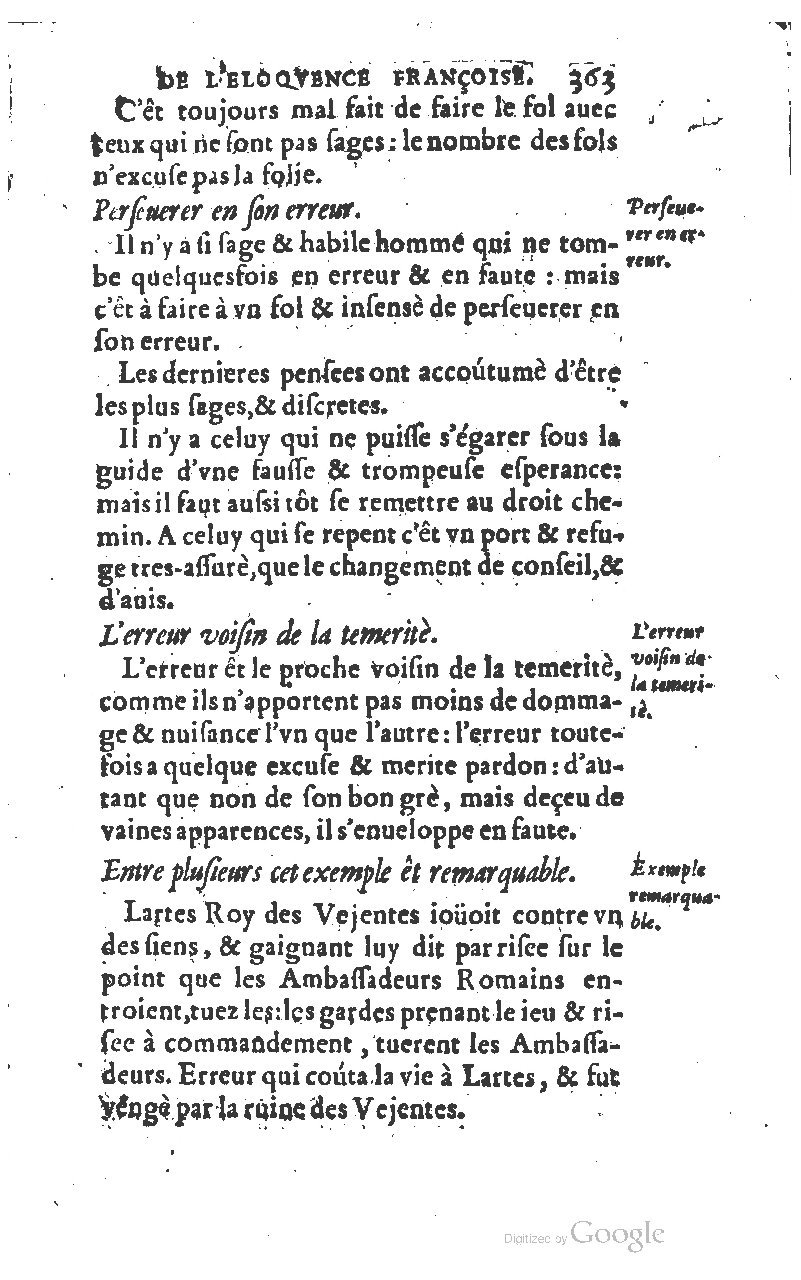 1610 - Louis Coste - Trésor de l’éloquence française (Seconde partie) - BM Lyon