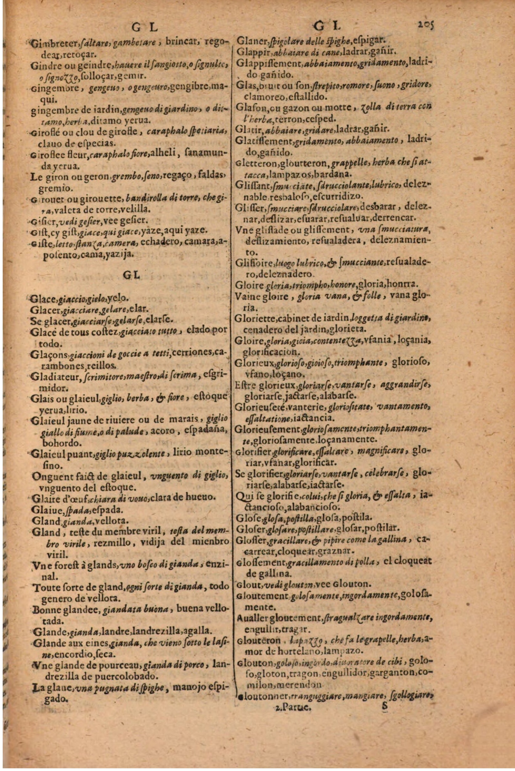 1616 - Pierre de la Rovière - Trésor des trois langues (Seconde partie) - BSB Munich