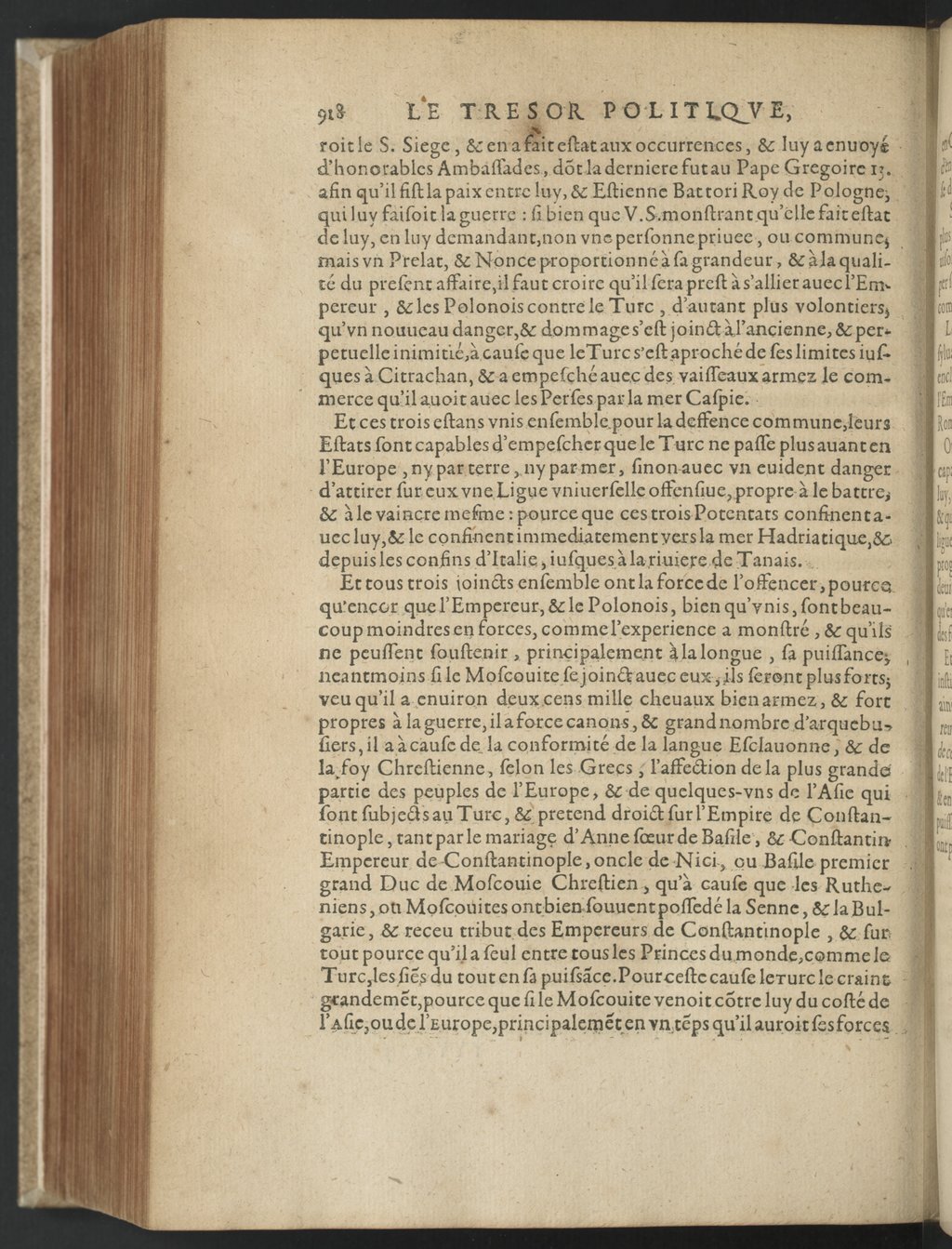 1608 - Nicolas Du Fossé - Trésor politique - BnF Tolbiac