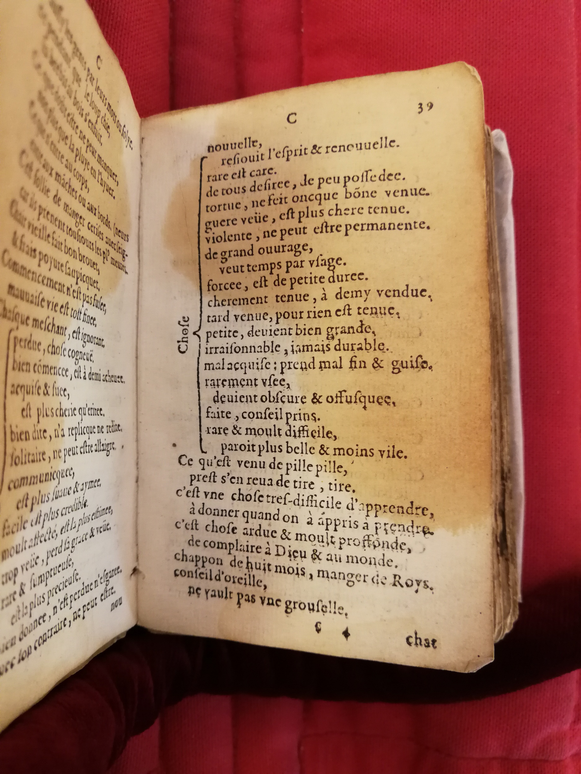 1577 - Jean d’Ogerolles - Trésor de sentences dorées - Bibliothèque Sainte-Geneviève