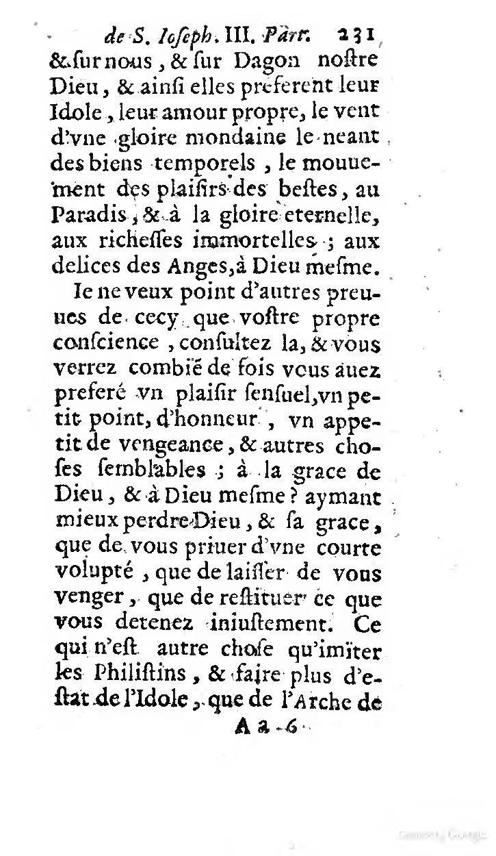 1646 - Jean Piot - Trésor inestimable de Saint-Joseph - BNC Rome