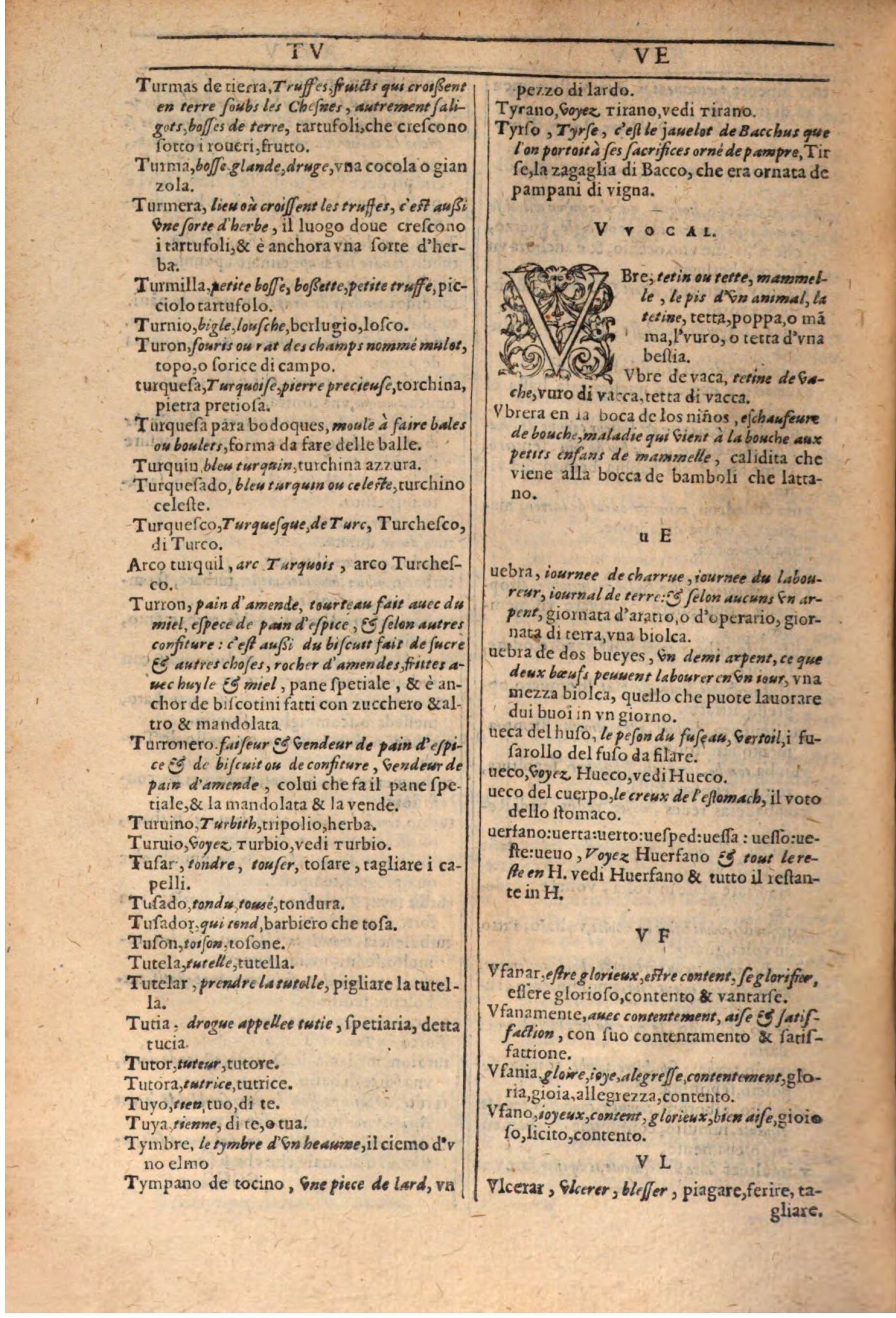 1609 - Philippe Albert et Alexandre Pernet - Trésor des trois langues française, italienne et espagnole (Première partie) - BSB Munich 1609 - Philippe Albert et Alexandre Pernet - Trésor des trois langues française, italienne et espagnole (Première partie) - BSB Munich