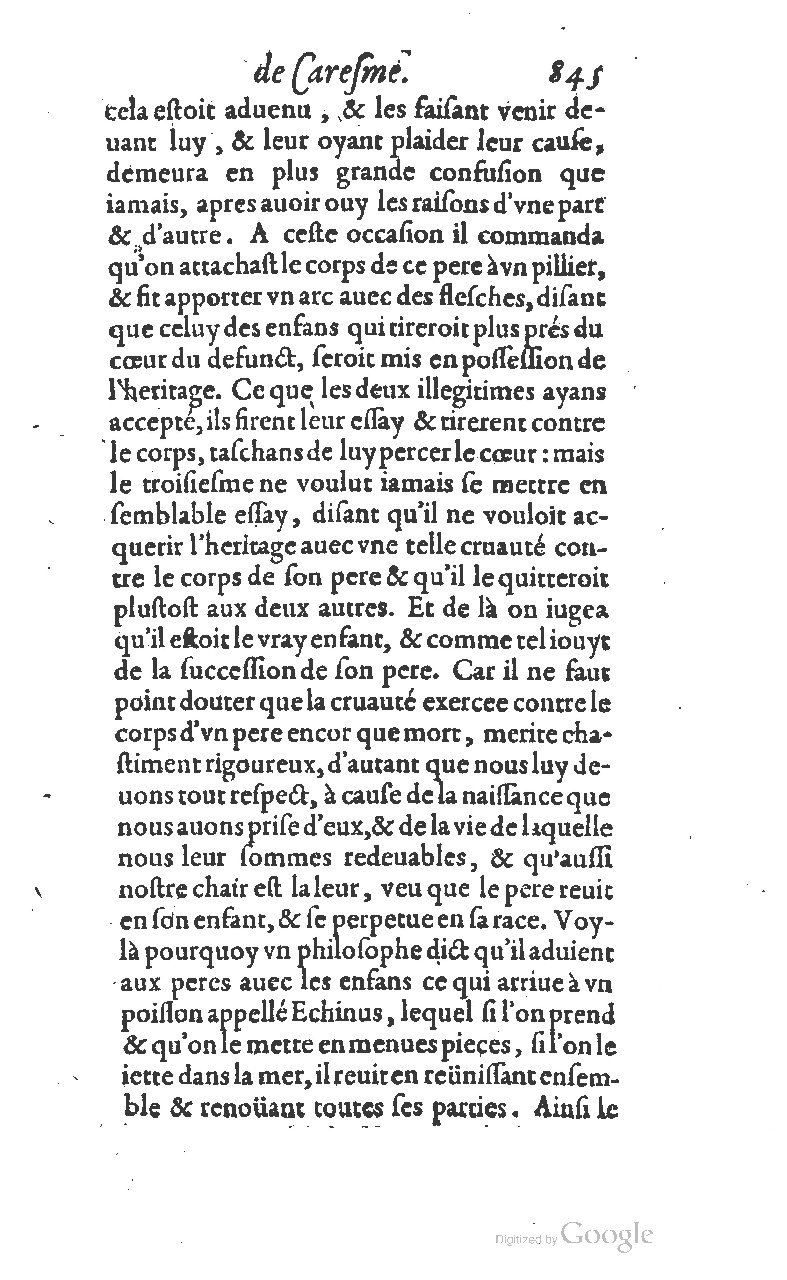 1607 - Nicolas Du Fossé - Trésor quadragésimal - T 01 - BM Lyon