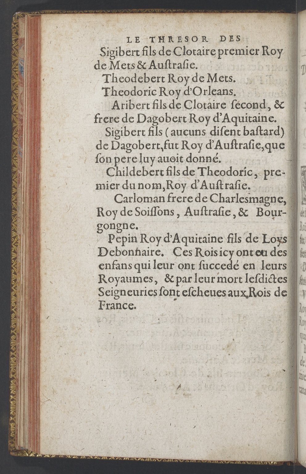 1603 - Galiot Corrozet - Trésor des histoires de France - BnF Tolbiac