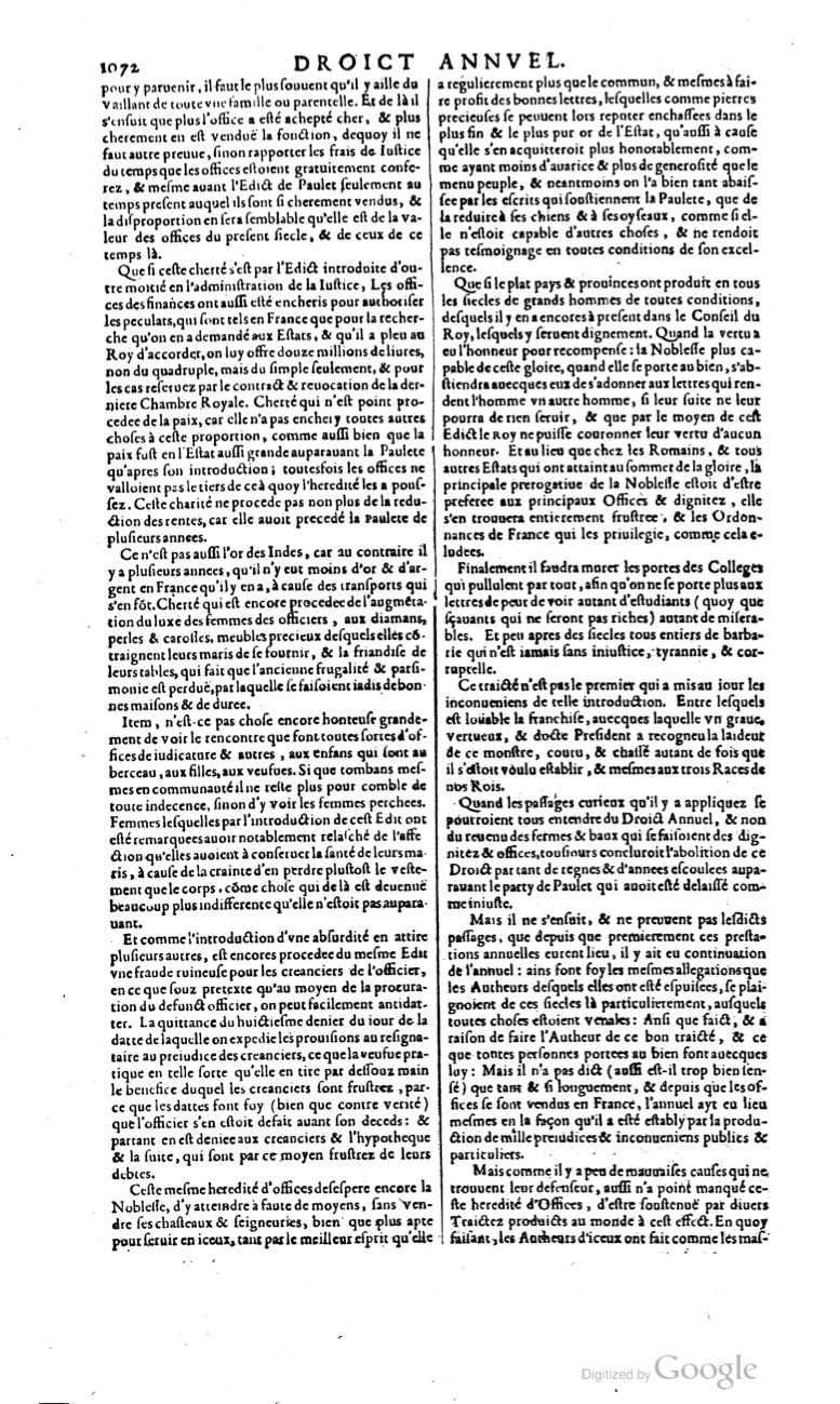 1629 - Veuve Nicolas Buon - Trésor du droit français (29620 T. 1) - BM Lyon