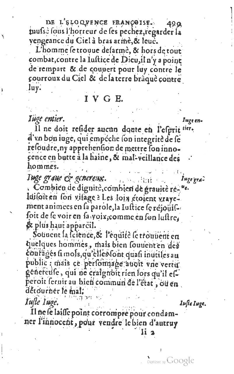 1610 - Louis Coste - Trésor de l’éloquence française (Seconde partie) - BM Lyon