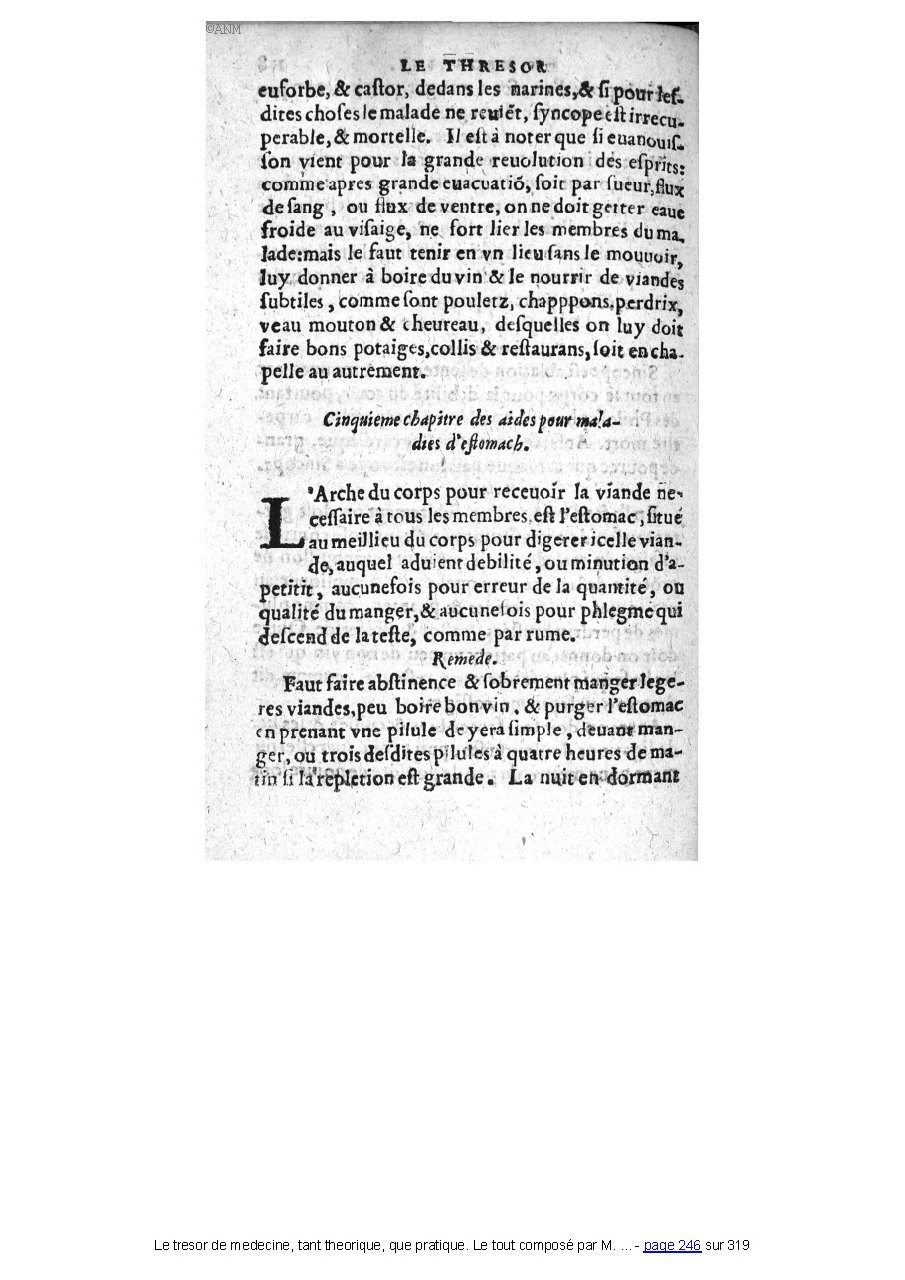 1560 - Pierre et Jan Moine - Trésor de médecine - Université Paris Cité