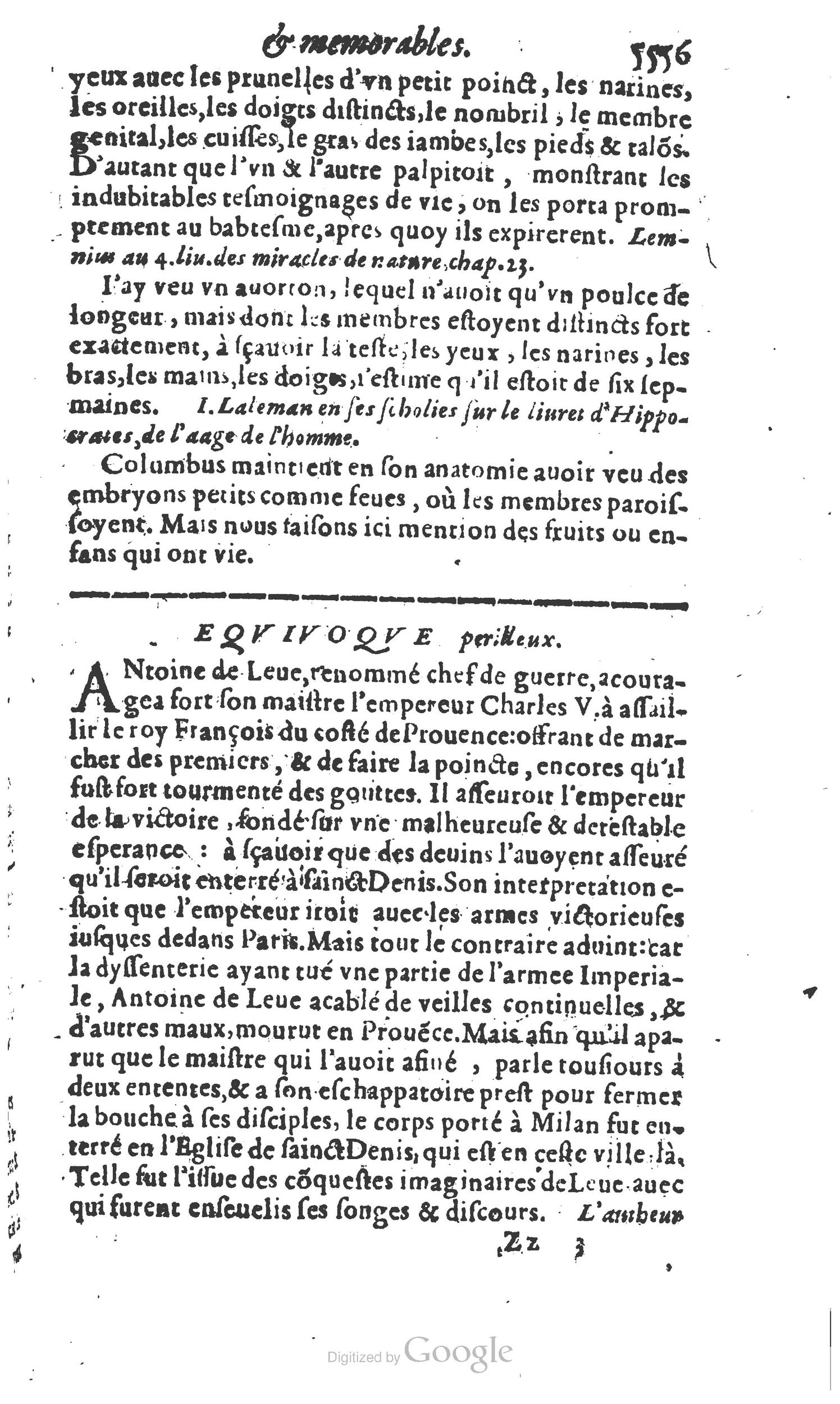 1610 - Paul Marceau - Trésor d’histoires admirables et mémorables - Princeton
