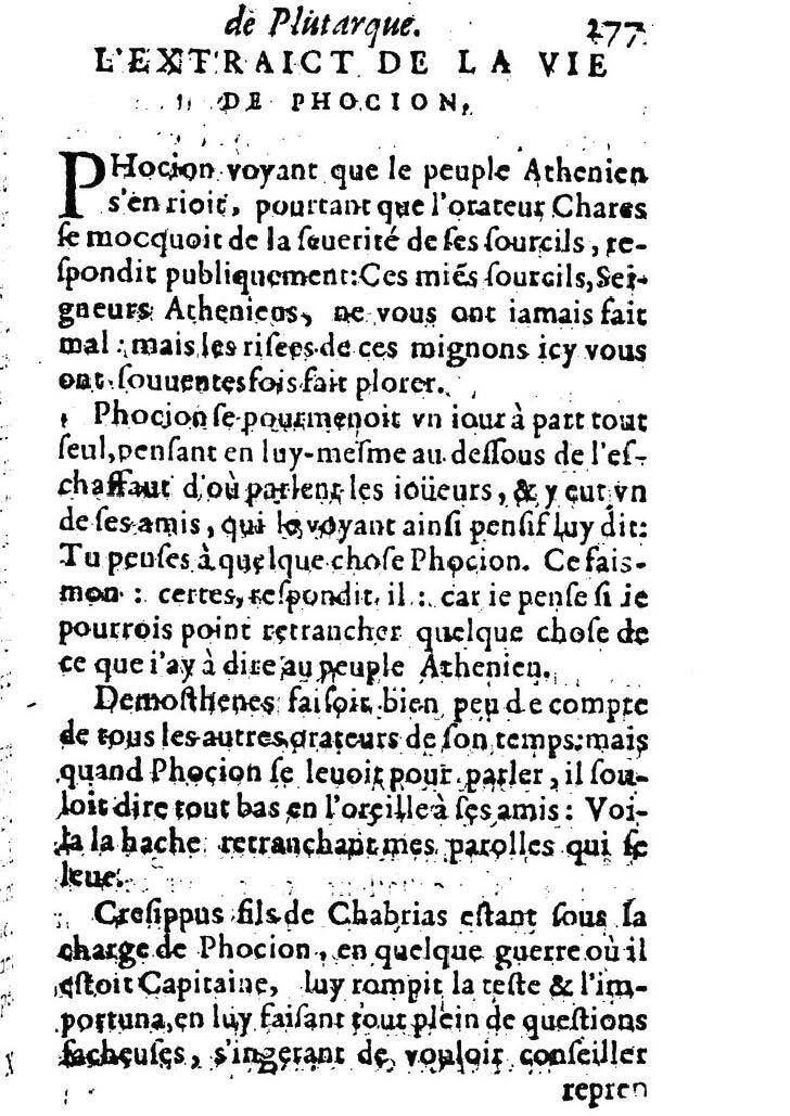 1611 - Pierre Rigaud - Trésor des vies de Plutarque - BM Lyon