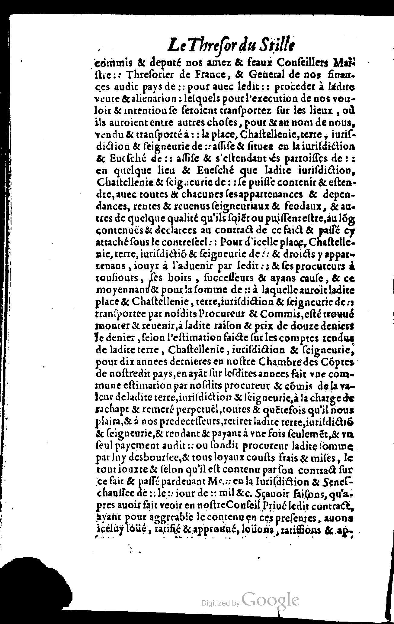 1614 - Jean Richer - Trésor du nouveau style et protocole de la chancellerie de France - BSB Munich