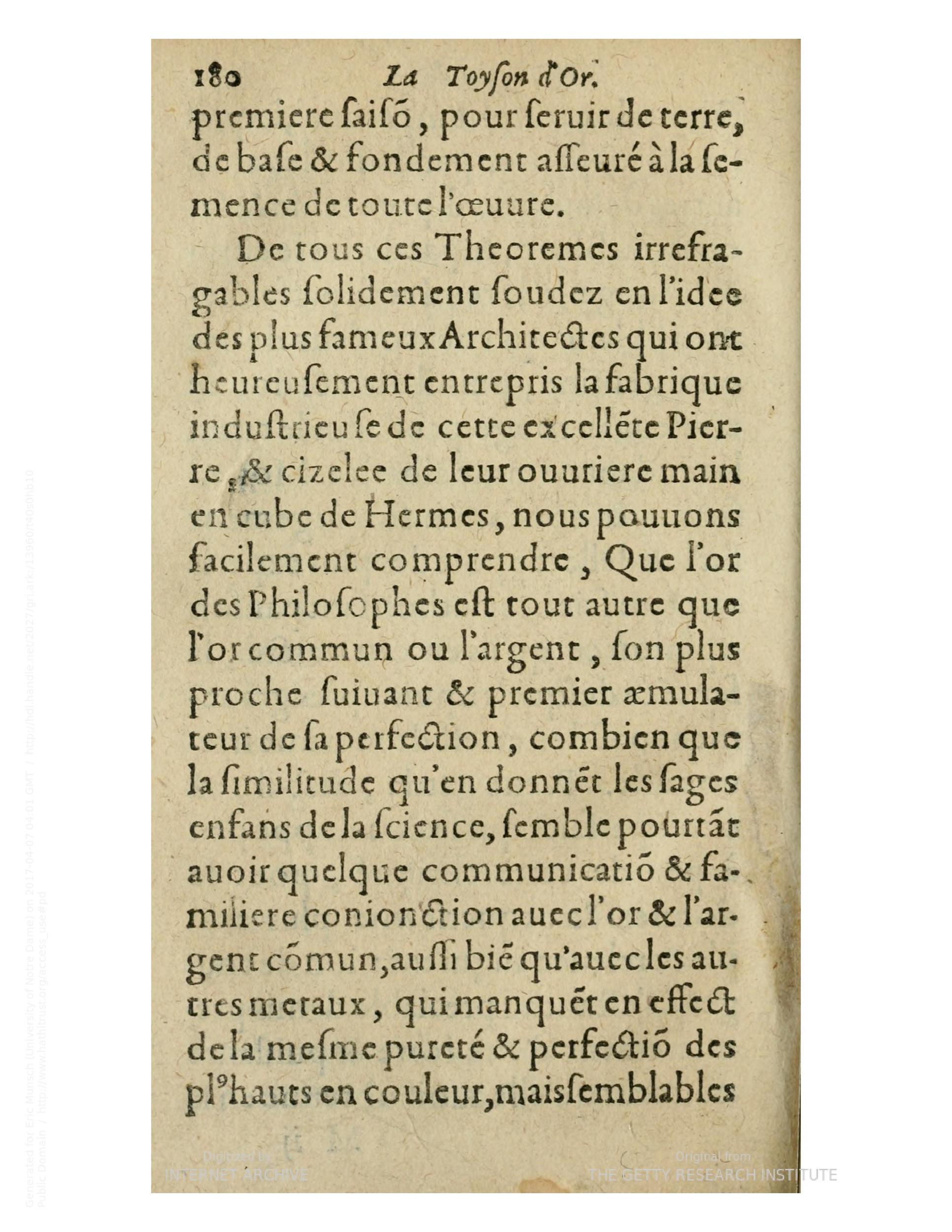 1612 - Charles Sevestre - Toison d’or ou la fleur des trésors - Getty Research Institute